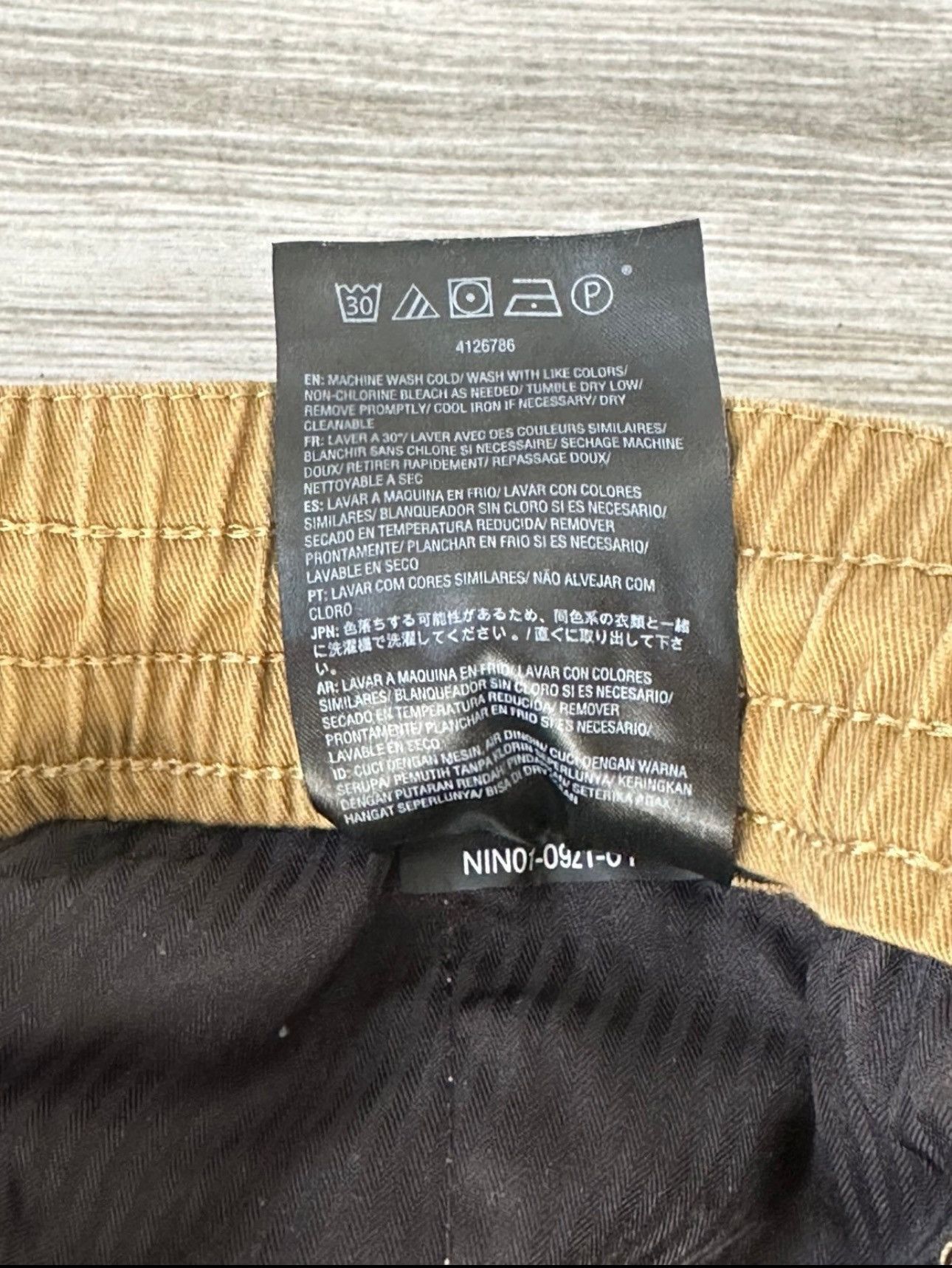 Volcom Volcom Frickin Elastic Waist 19" Chino Shorts Dark Khaki L Size US 36 / EU 52 - 4 Thumbnail