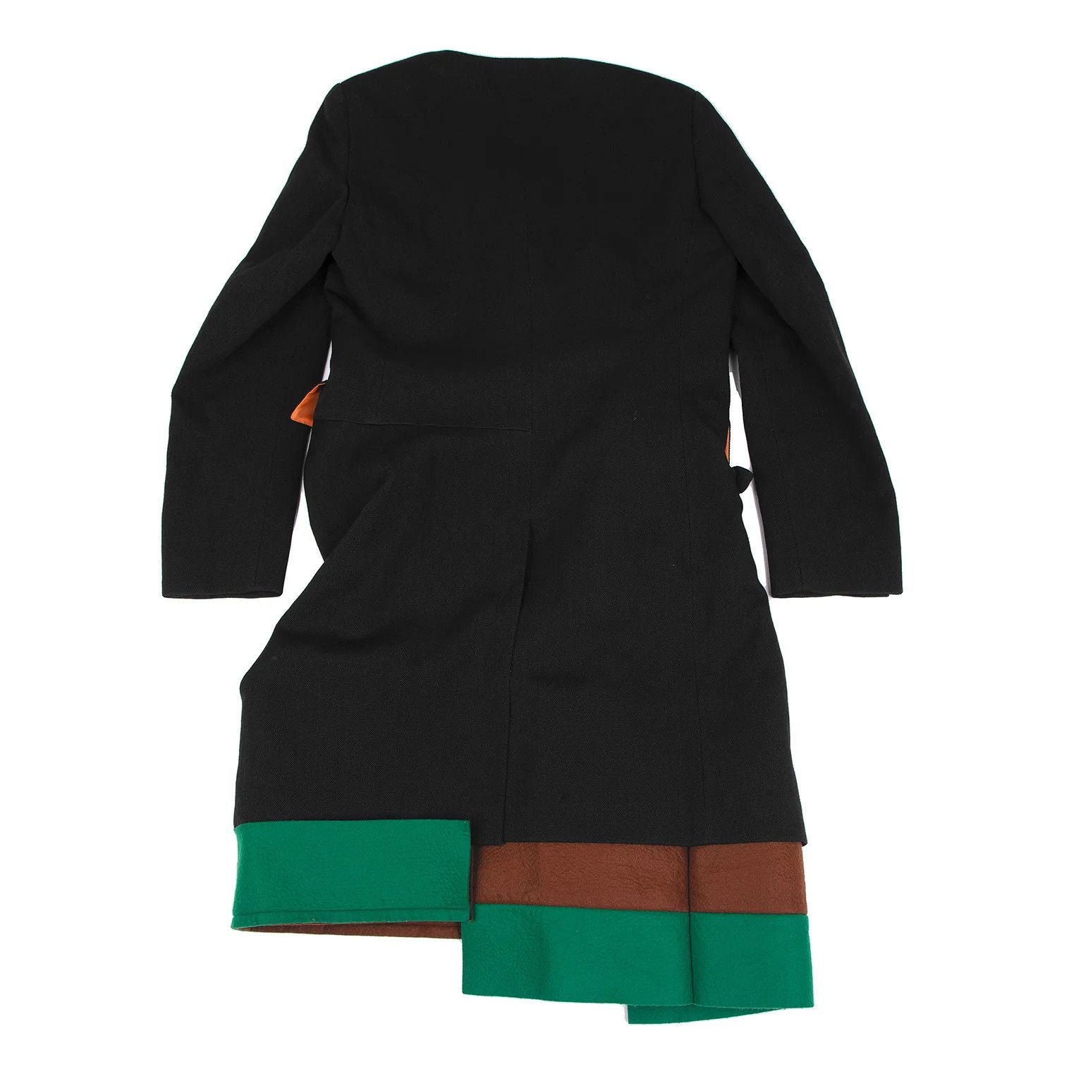 Comme des Garcons Homme Plus Felt Contrast Collar Coat in Black, Size M Size US M / EU 48-50 / 2 - 11 Thumbnail