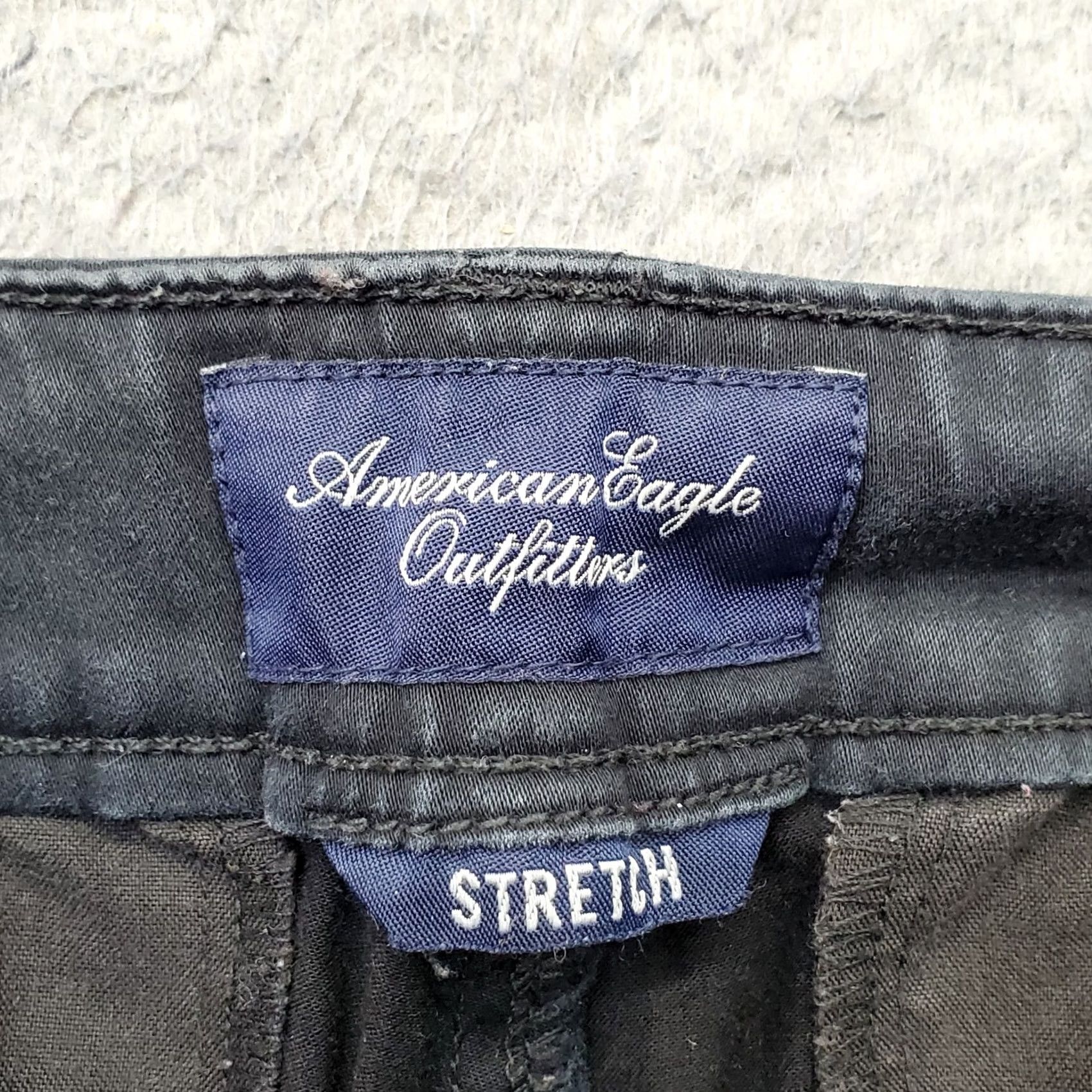 American Eagle Outfitters American Eagle Outfitters Shorts Womens 2 Black Denim Stretch Comfort High Waist - Casual Summer 5-Pocket Womens Size 2 Black Denim Shorts Size 26" / US 2 / IT 38 - 6 Thumbnail