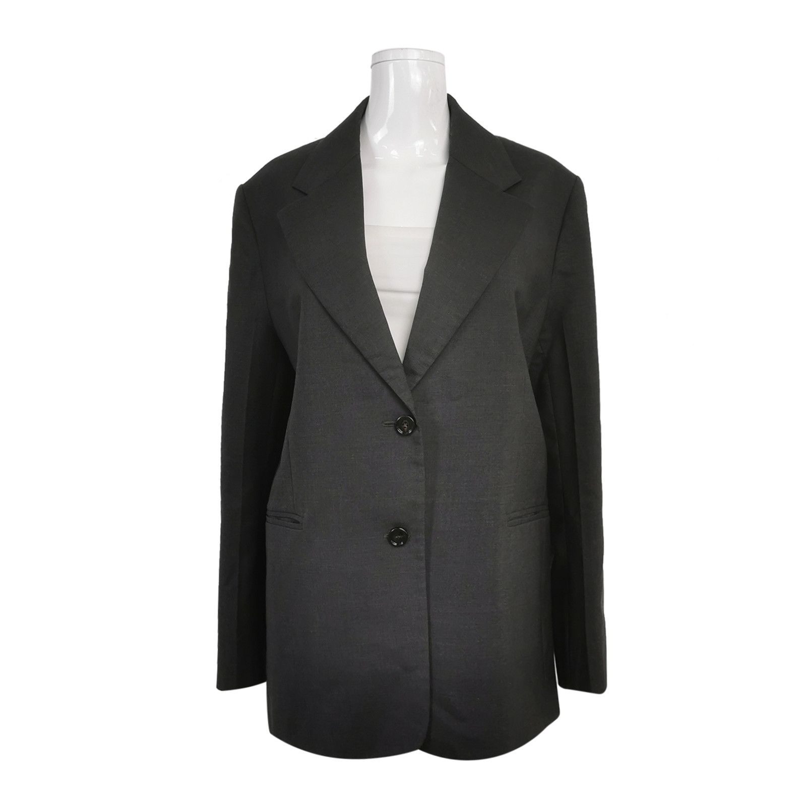 Prada Prada Wool Single Button Lapel Blazer - dmc Size M / US 6-8 / IT 42-44 - 1 Thumbnail