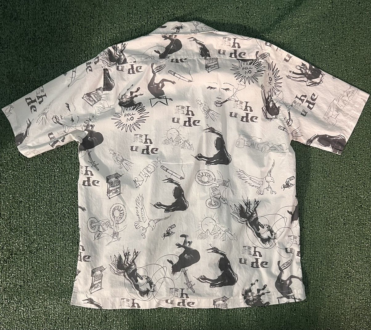 Rhude Rhude doodle AOP button up size XL Size US XL / EU 56 / 4 - 2 Thumbnail