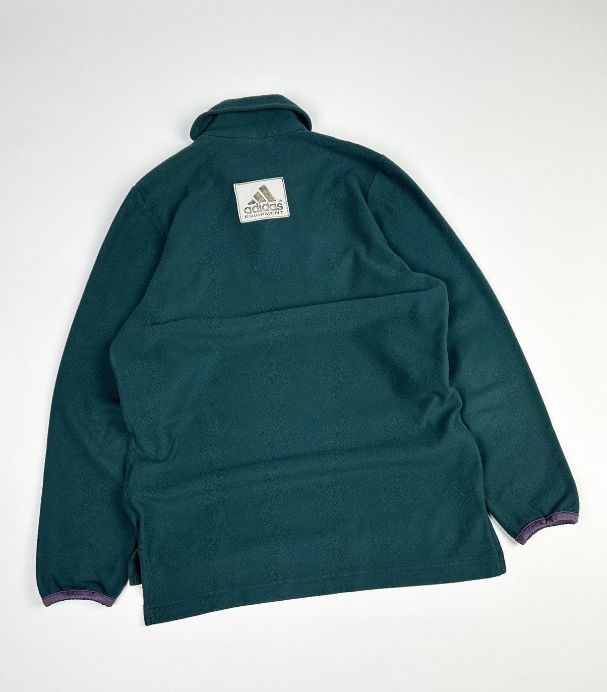 Adidas × Vintage Adidas equipment Vintage 90s Fleece jacket pullover Size US M / EU 48-50 / 2 - 7 Thumbnail