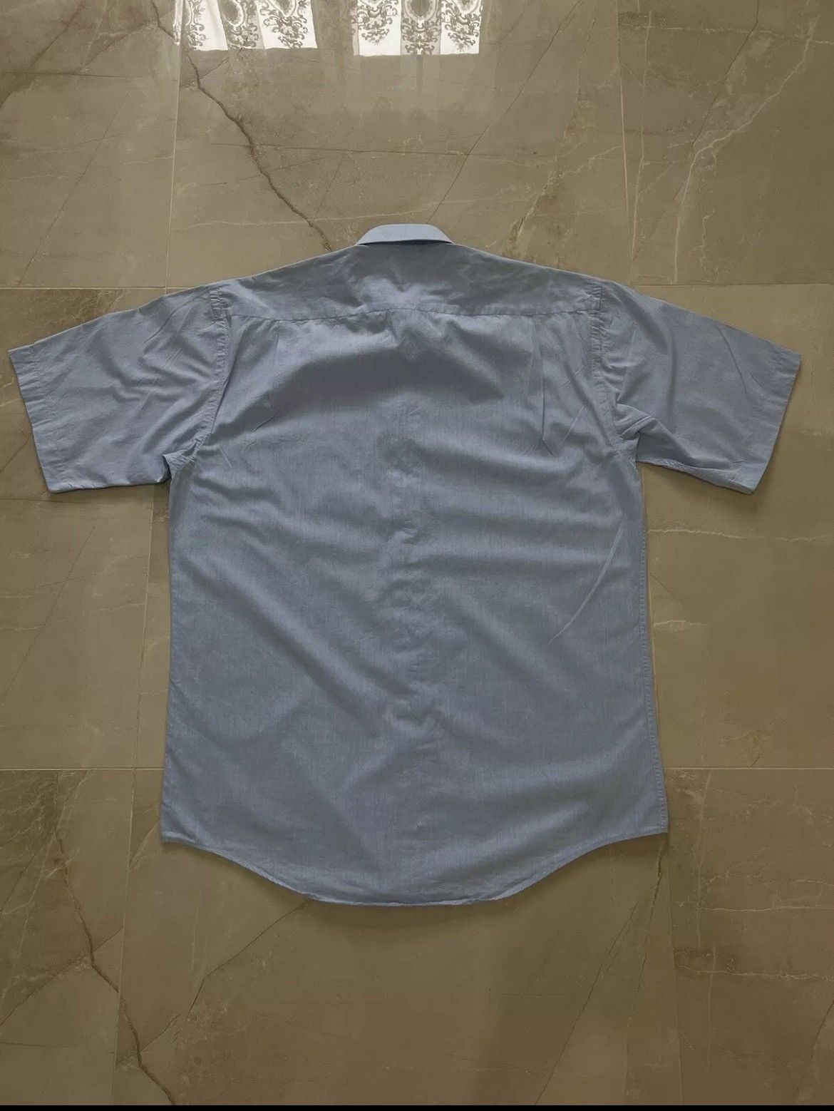 Vintage × Yves Saint Laurent VTG shirt Yves Saint Laurent blue short sleeve Size US M / EU 48-50 / 2 - 7 Thumbnail