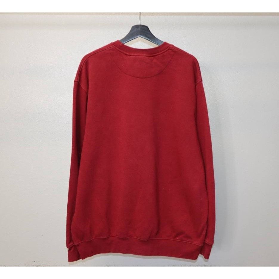 Nike 90s Vintage Nike Swoosh Crewneck - XL Red Y2K Retro Size US XL / EU 56 / 4 - 2 Thumbnail