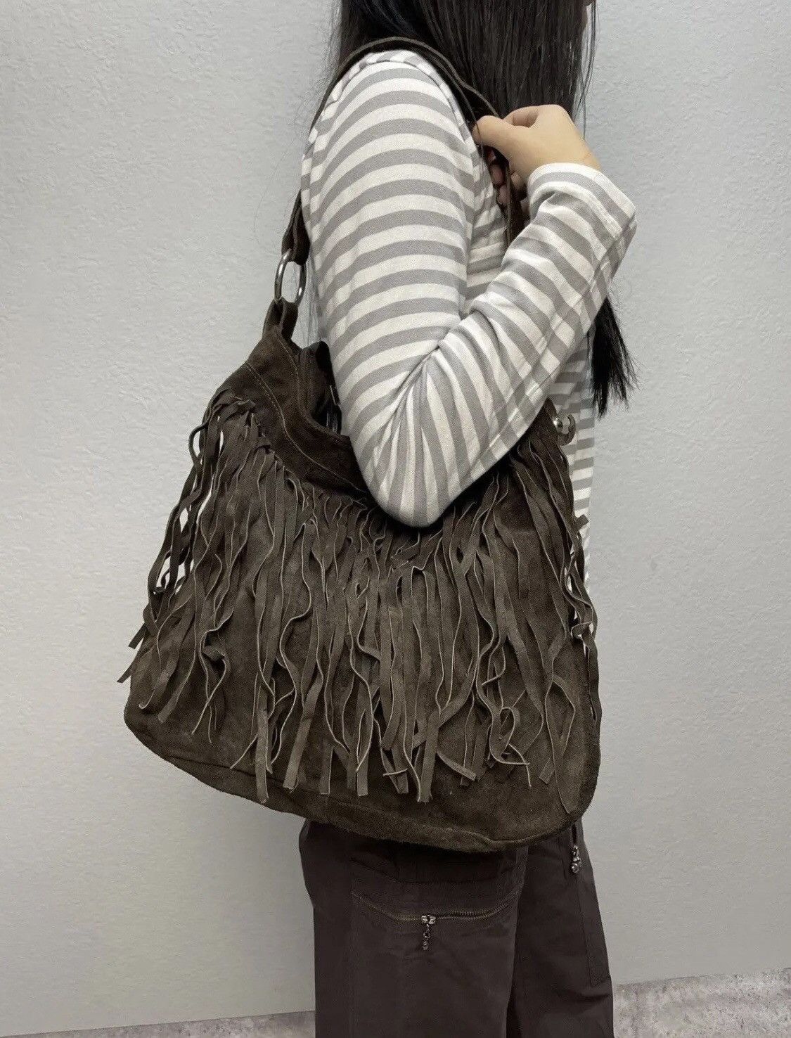 Pre-owned Avant Garde X If Six Was Nine Vintage Archive Leather Metal Kamrii Style Bag Messenger In Black