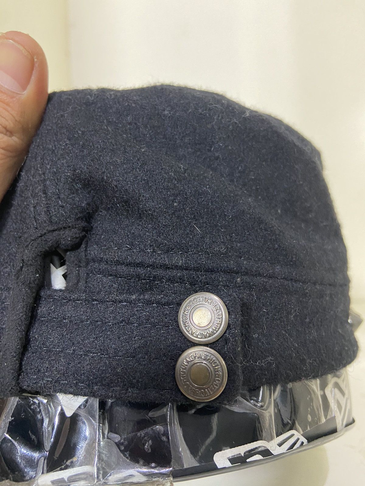 If Six Was Nine VTG PUNK SKULL STUDDED WITH THORNS HAT Size ONE SIZE - 9 Thumbnail