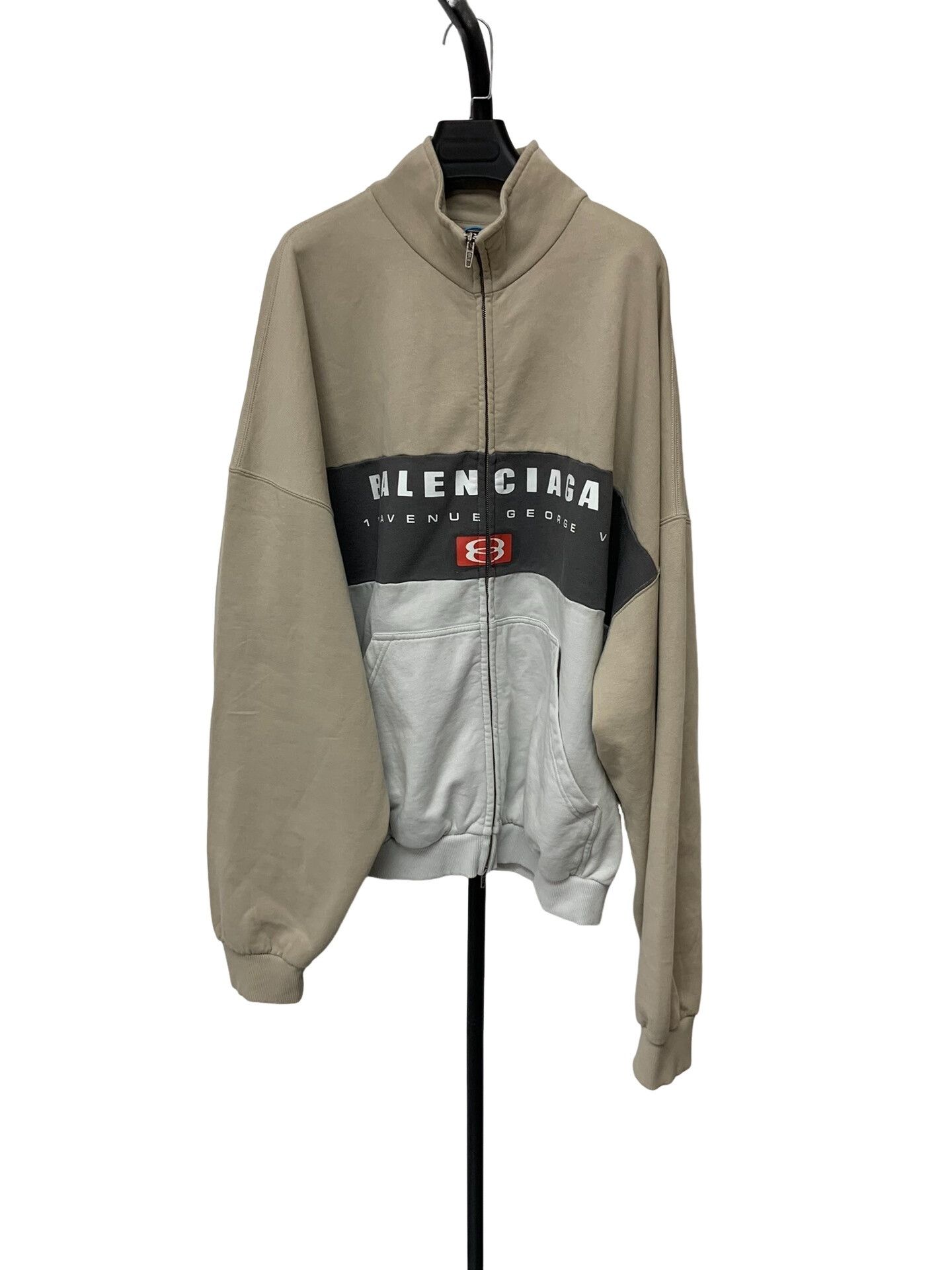 Balenciaga Balenciaga Logo Colorblock Zip-Up Sweatshirt L Size US L / EU 52-54 / 3 - 1 Thumbnail
