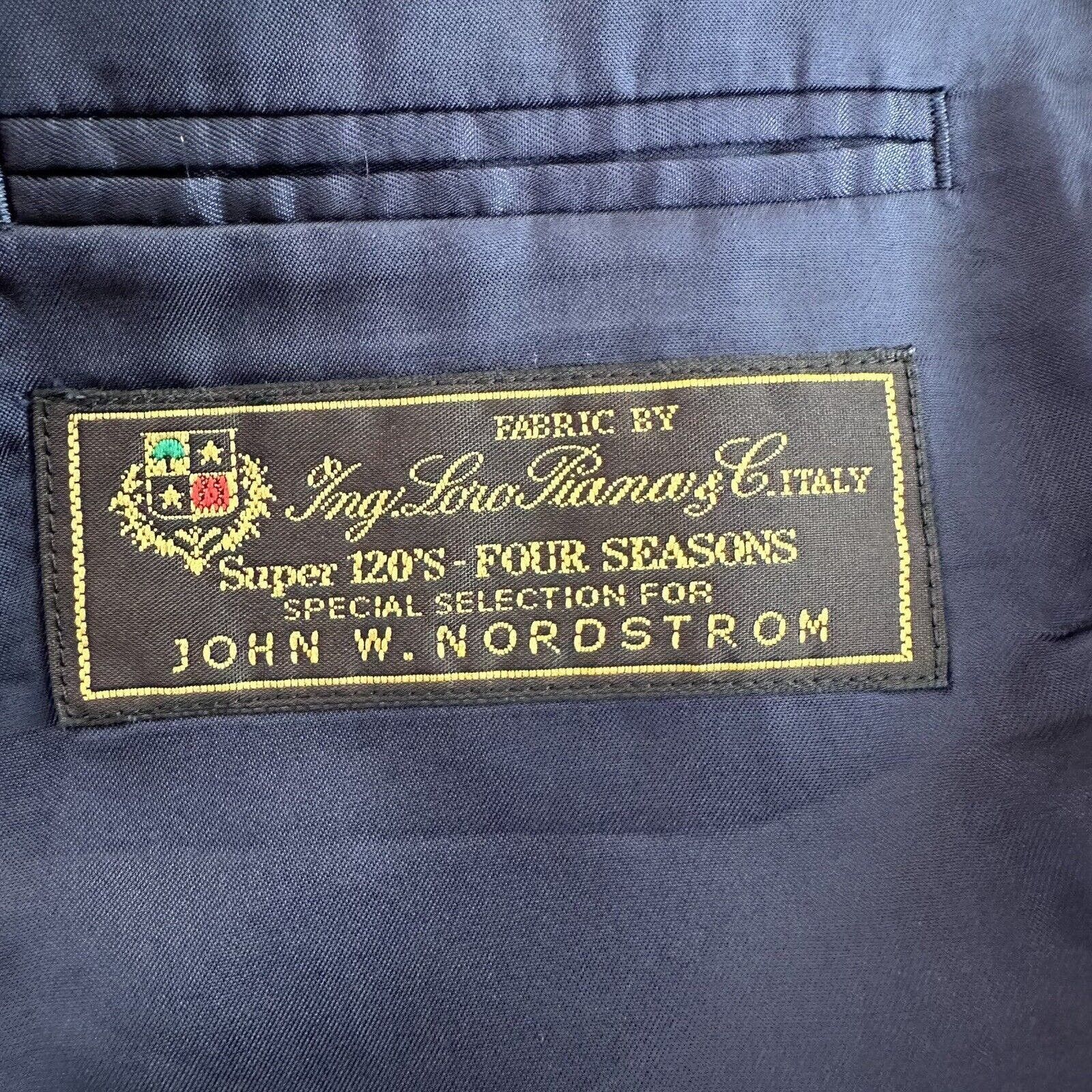 Loro Piana Loro Piana John W Nordstrom Wool Blazer 48R Super 120’s Navy Size US XXL / EU 58 / 5 - 4 Thumbnail