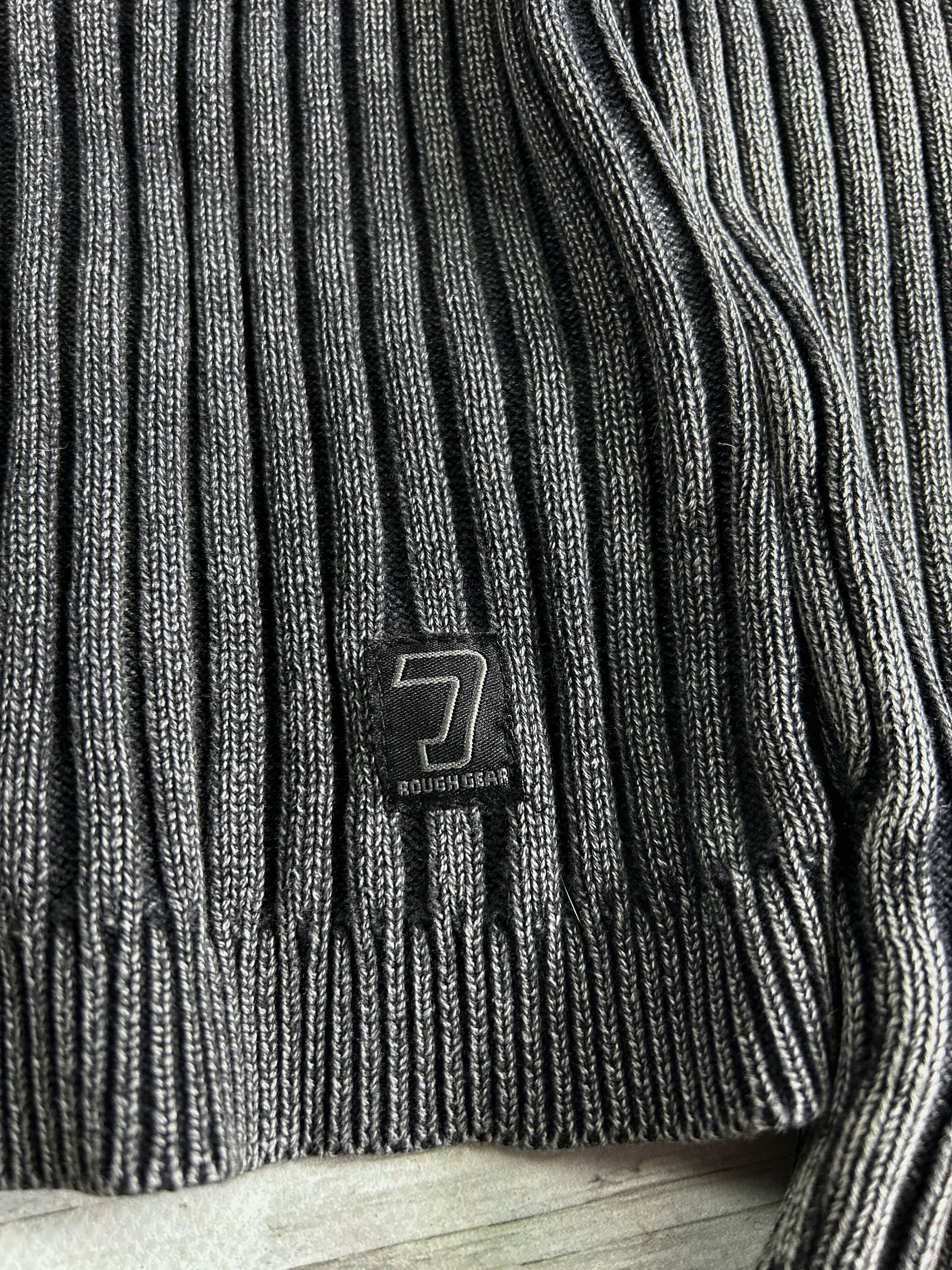 Vintage Grey Ribbed Zip Sweater Cropped Slim Fit Minimal Archive Size US M / EU 48-50 / 2 - 7 Thumbnail