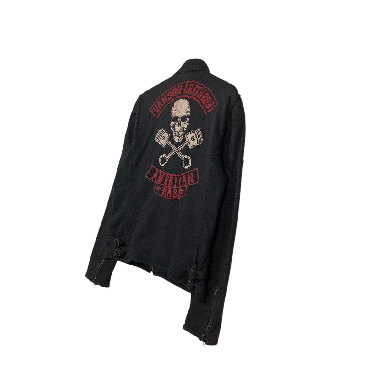 Vanson Leathers 🔥MEGA RARE VANSON LEATHER SKELETON BONES BIKER JACKET Size US L / EU 52-54 / 3 - 12 Thumbnail