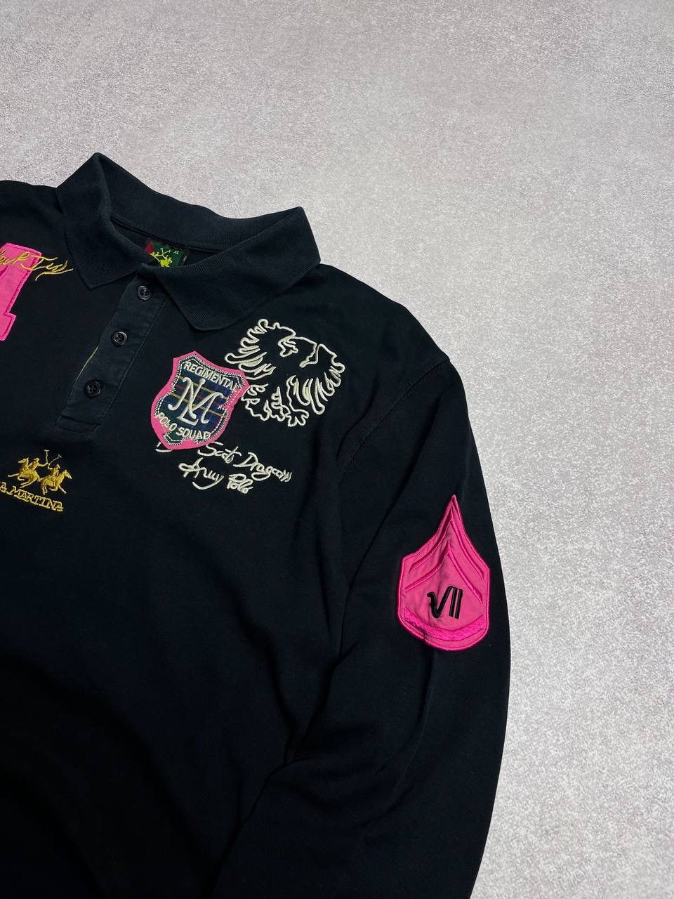 La Martina × Vintage VINTAGE LA MARTINA REGEMENTAL BOXY RUGBY SHIRT Y2K XL Size US L / EU 52-54 / 3 - 2 Thumbnail