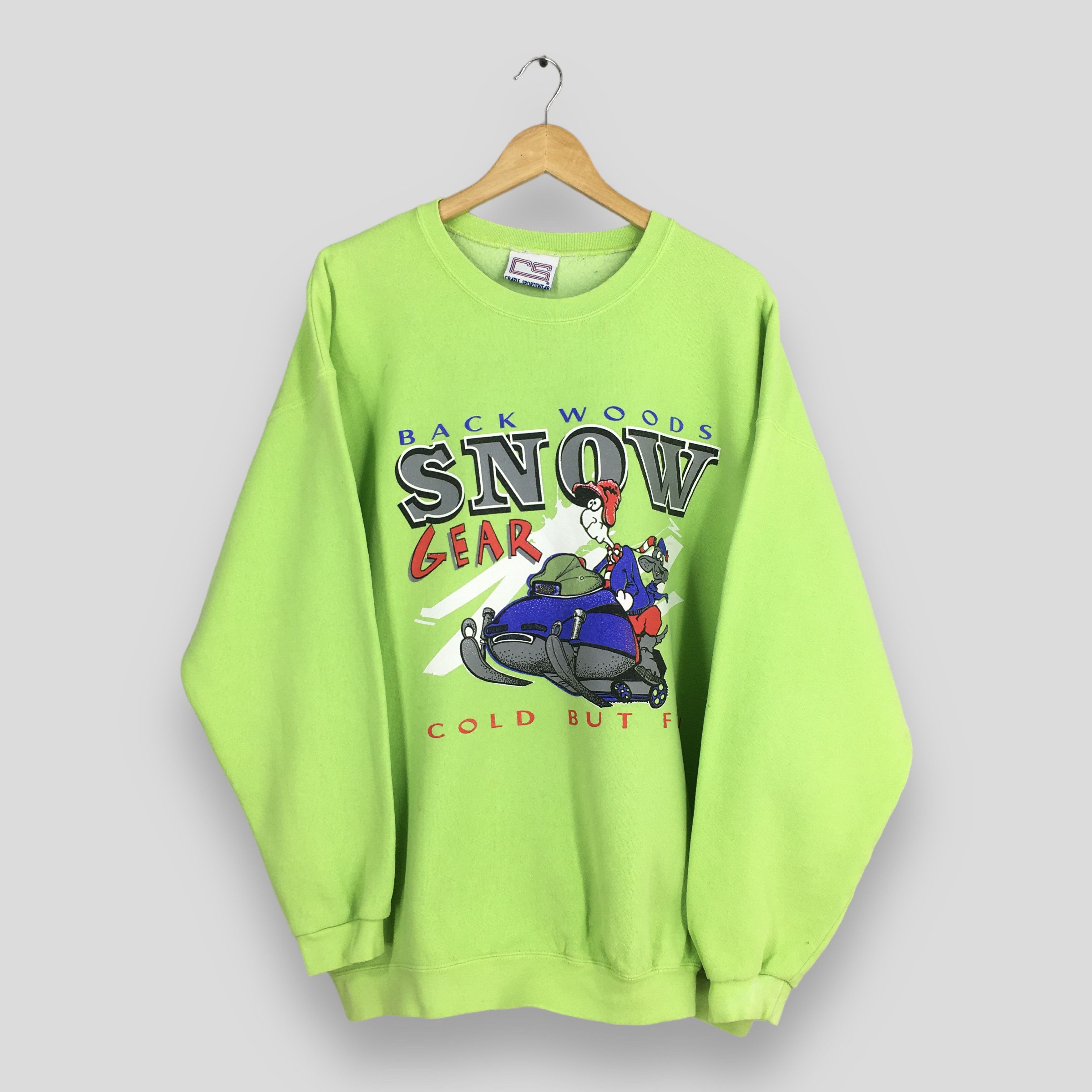Phenix Vintage 90s Back Woods Snow Gear Graphics Sweatshirt XXLarge Size US XXL / EU 58 / 5 - 1 Thumbnail