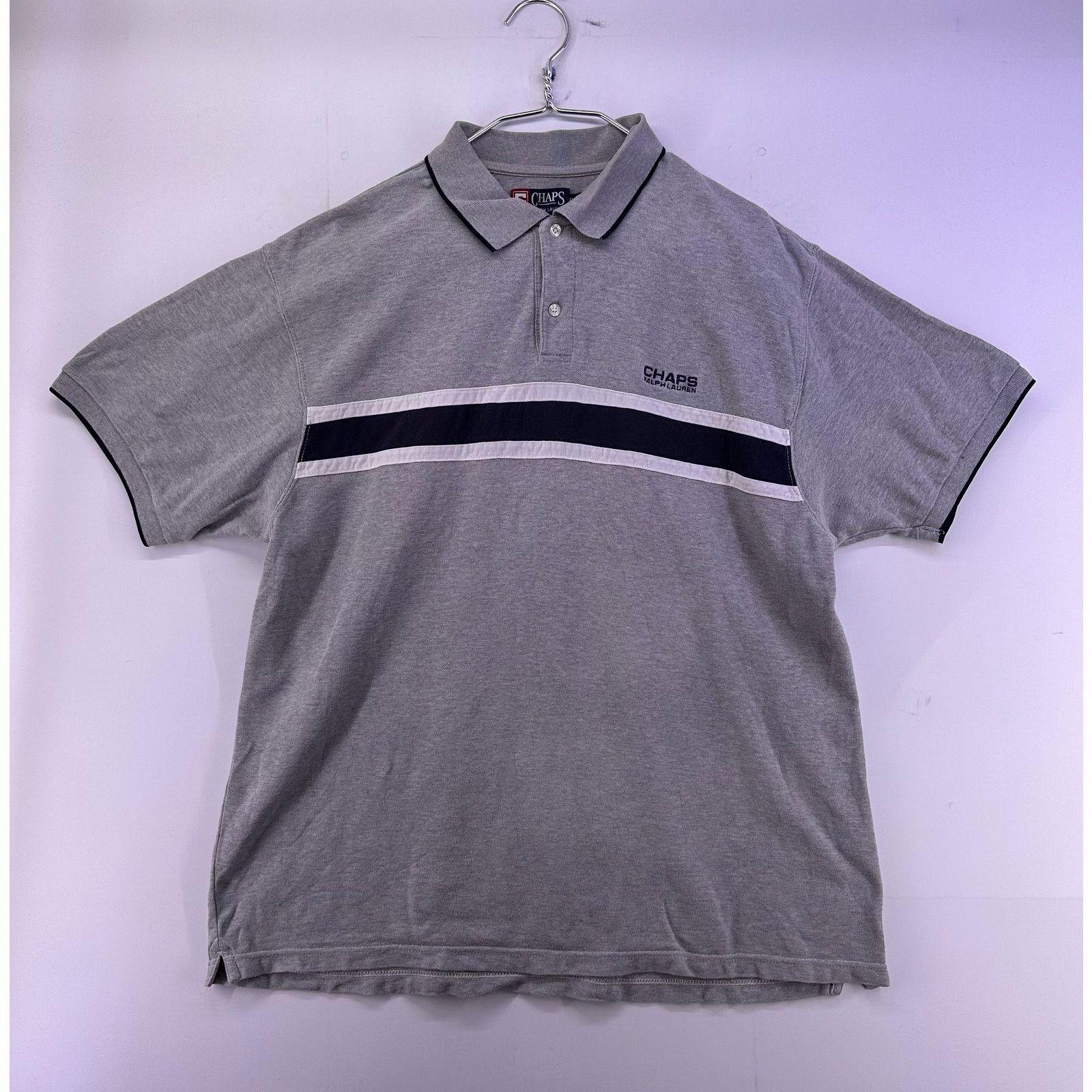 Champs Sport Vintage Champs X Ralph Lauren Gray/Navy Polo Shirts Size XL Size US XL / EU 56 / 4 - 1 Thumbnail