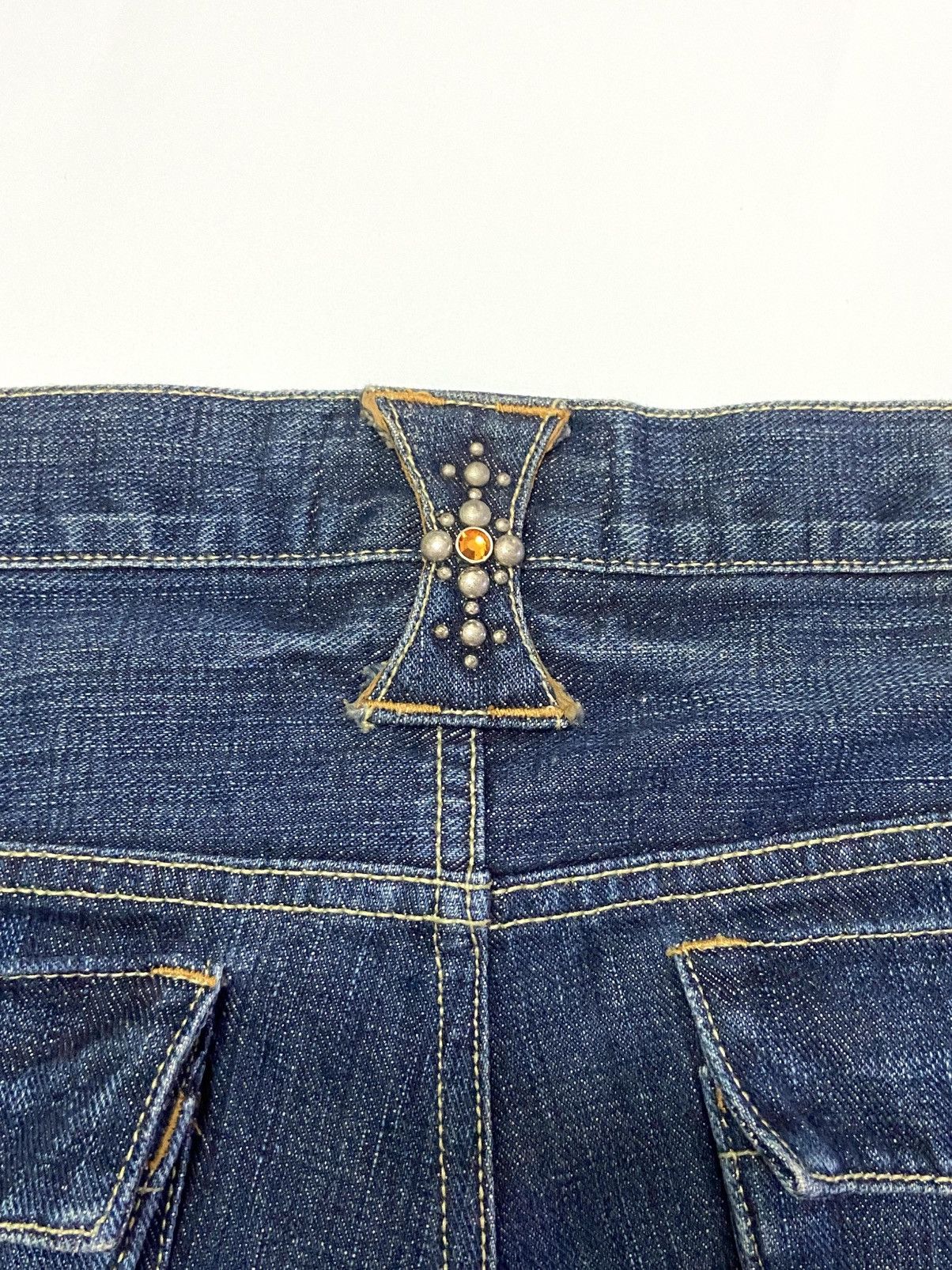 Japanese Brand SKULL FLIGHT SS BOOTCUT JEANS Size US 33 - 7 Thumbnail