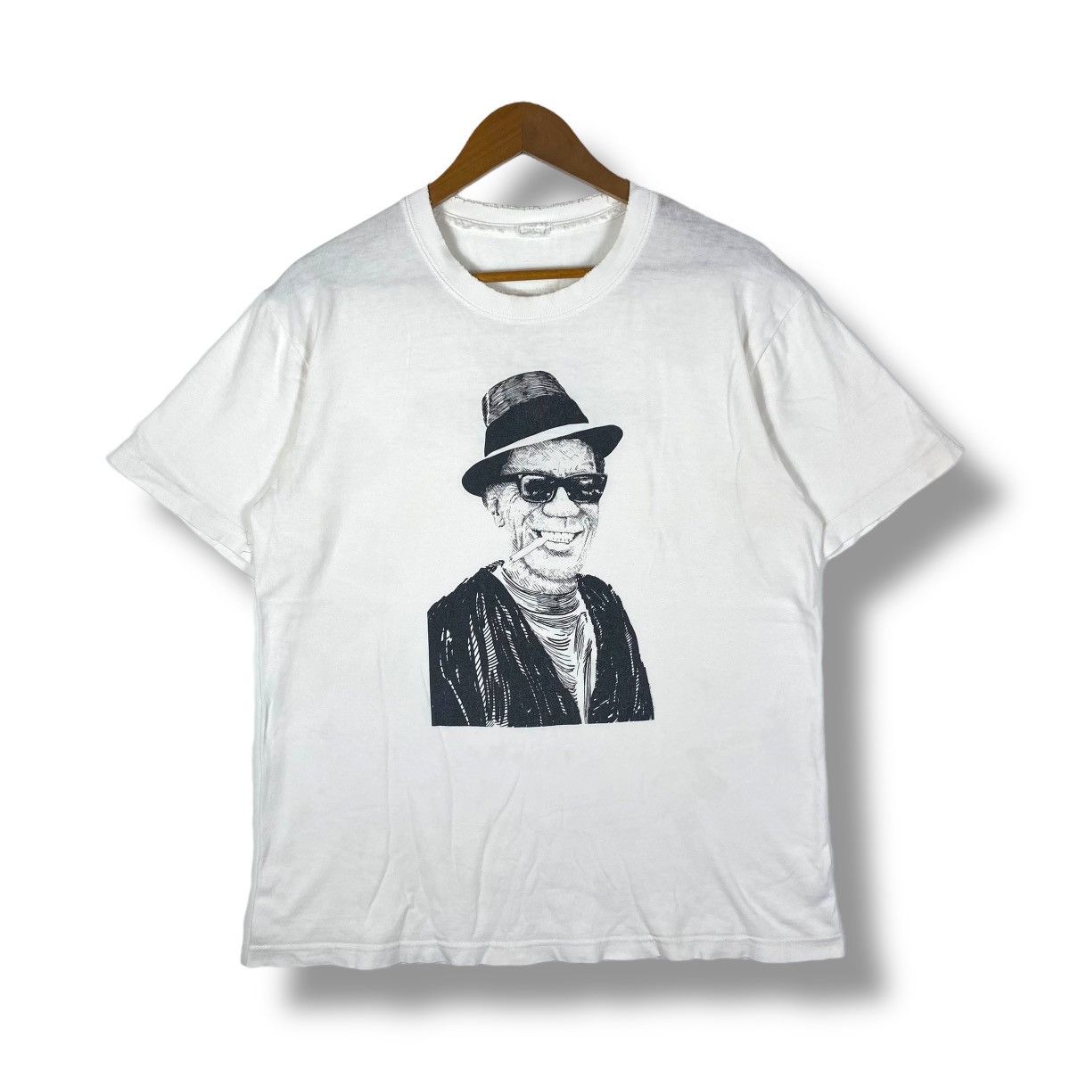 Band Tees × Vintage Vintage LIGHTNIN' HOPKINS Got Mojo Distressed Tee Shirt Size US L / EU 52-54 / 3 - 1 Thumbnail