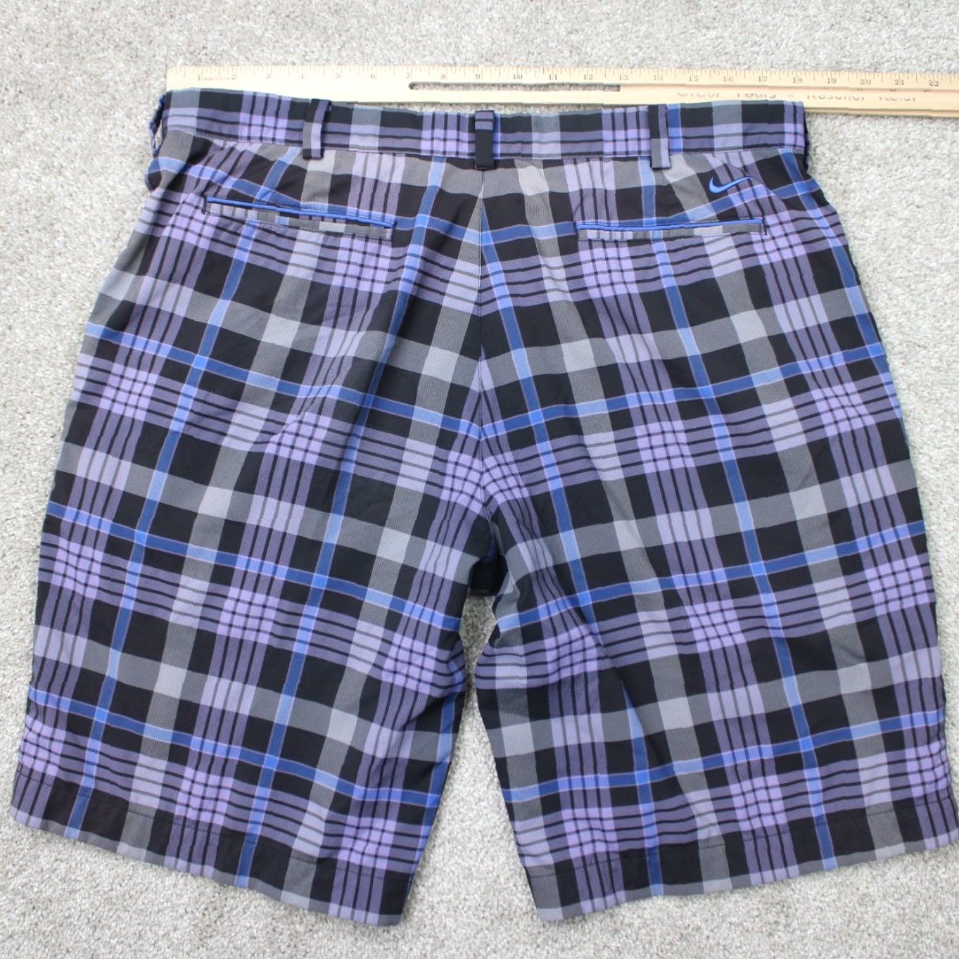 Nike Nike Shorts Mens 36 Bermuda Golf Dri-Fit Stretch Flat Front Purple Blue Size US 36 / EU 52 - 5 Thumbnail