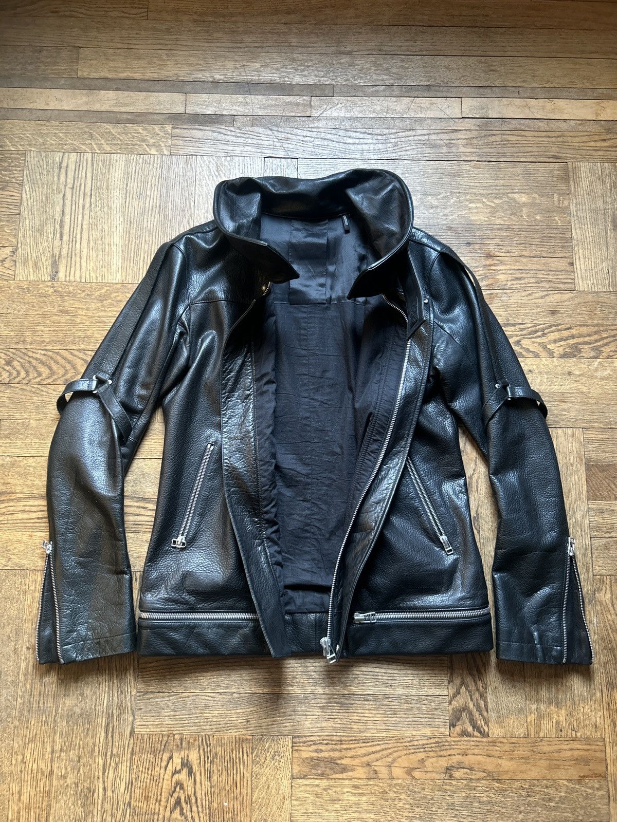 Helmut Lang Bondage Leather Astro Jacket Sample Size US S / EU 44-46 / 1 - 5 Thumbnail
