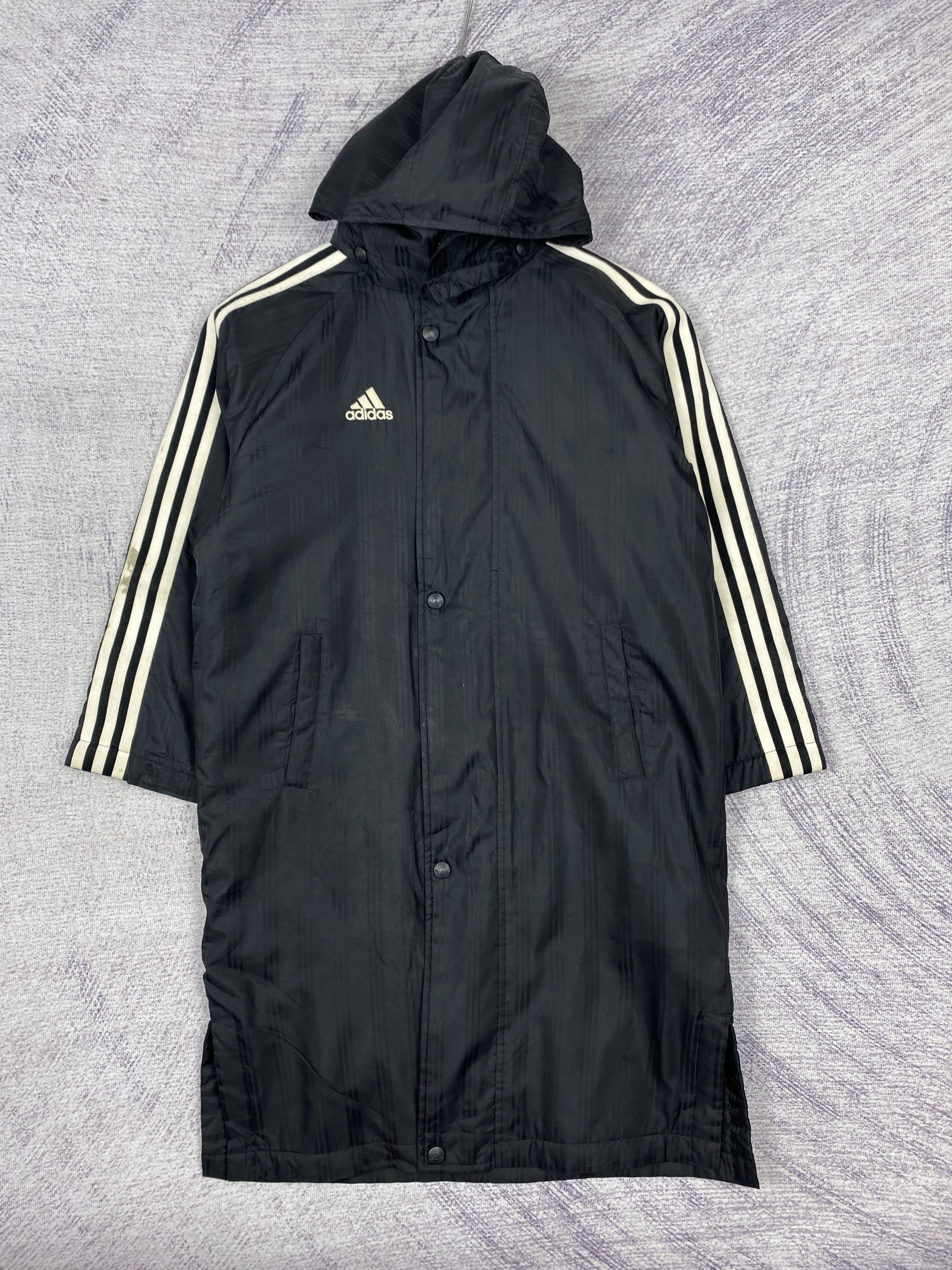 Adidas Vintage Adidas Sherpa Lining Hoodie Long Jacket Size US S / EU 44-46 / 1 - 1 Thumbnail