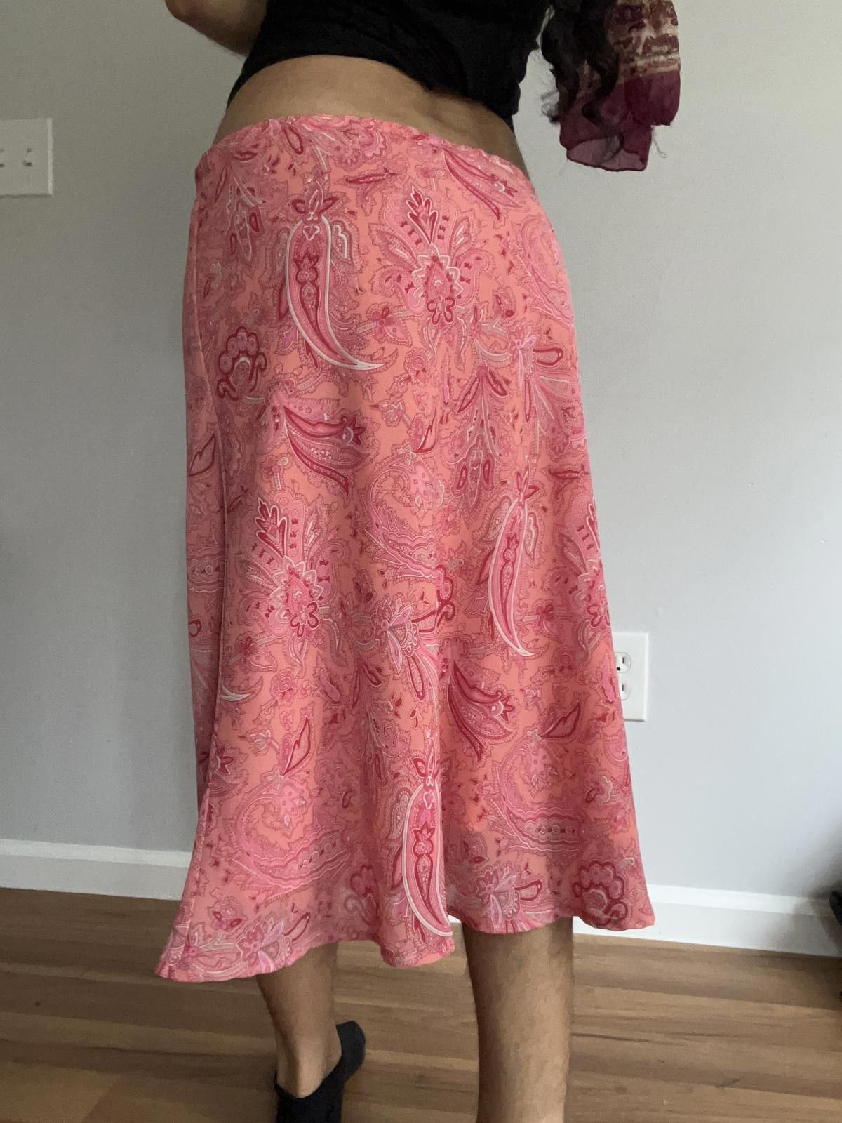 Other Women’s pink paisley print midi skirt Size 36" / US 14 / IT 50 - 3 Thumbnail