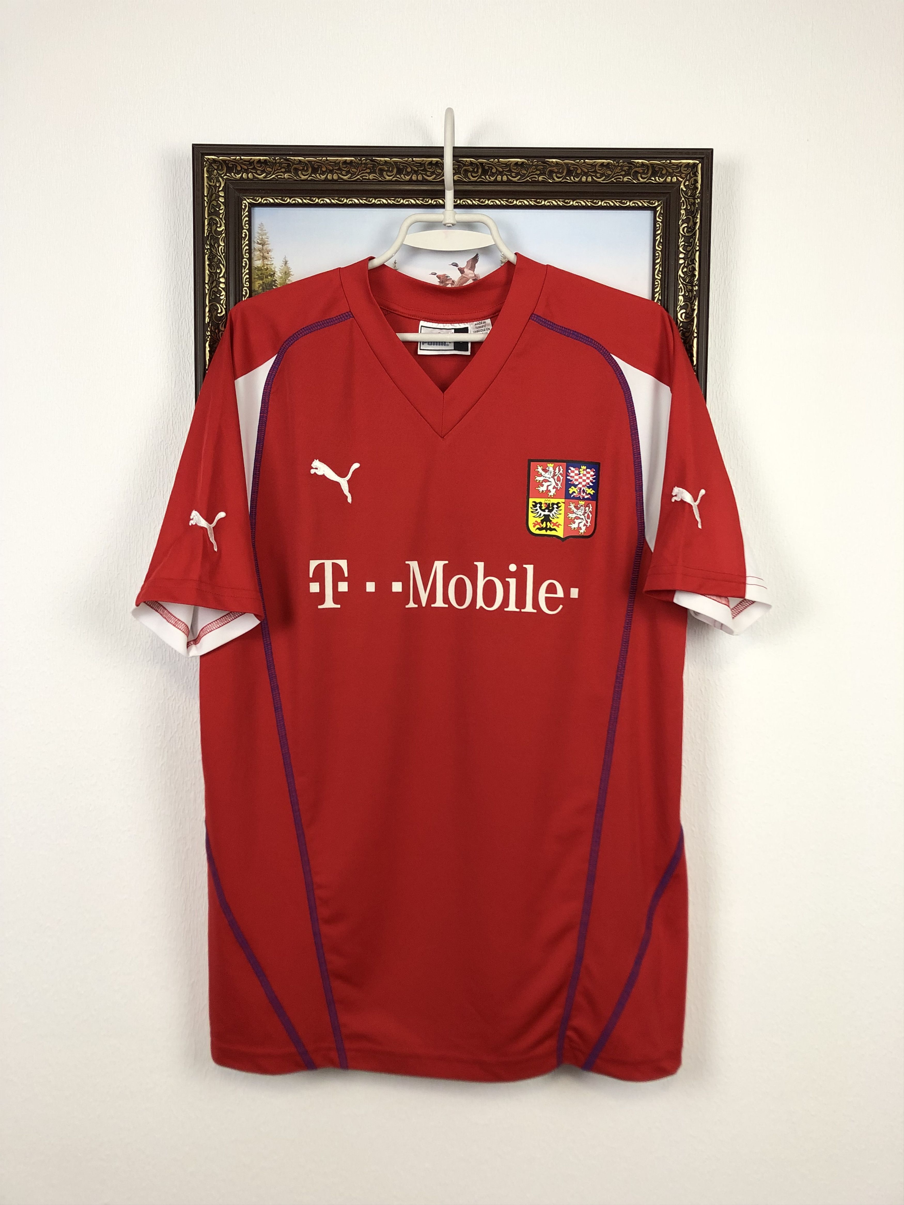 Vintage Czech Republic Home football shirt 2003 Soccer Jersey Size US L / EU 52-54 / 3 - 1 Thumbnail