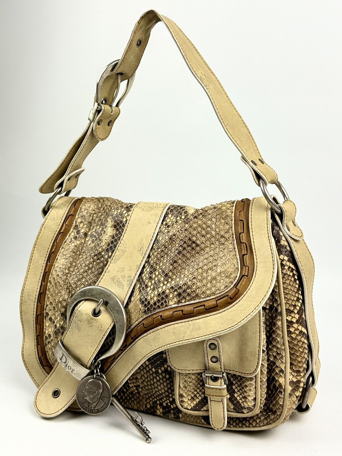Dior Dior - John Galliano - FW/06 - Python Skin - Saddle Guacho Size ONE SIZE - 2 Thumbnail