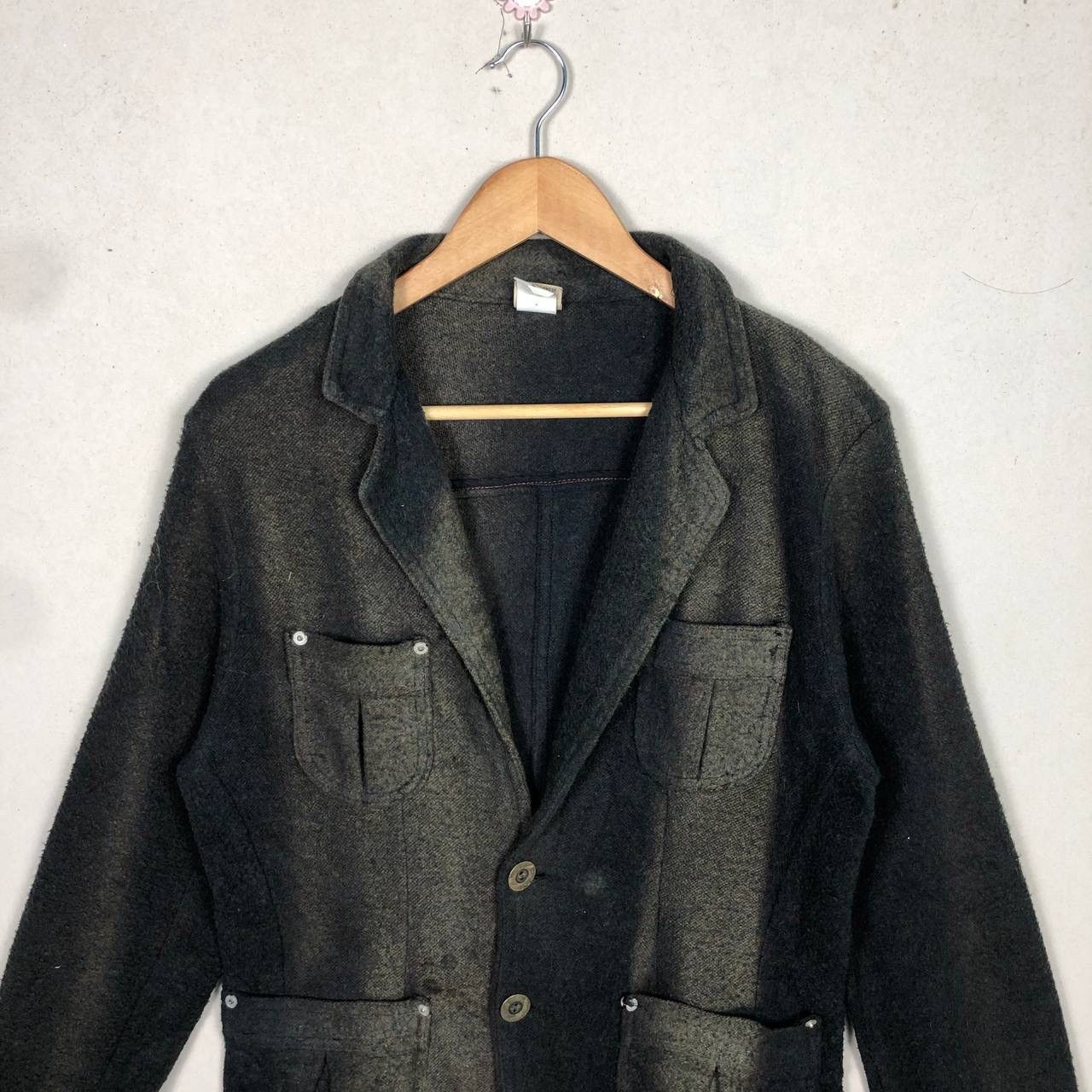URBAN RESEARCH DOORS 2000s Urban Research Japanese Wool Jacket Faded Style Hype Size US M / EU 48-50 / 2 - 3 Thumbnail