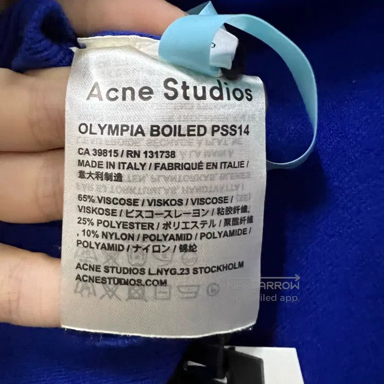 Acne Studios Acne Studios Blue Knit Zip-up Jacket Size US S / EU 44-46 / 1 - 4 Thumbnail