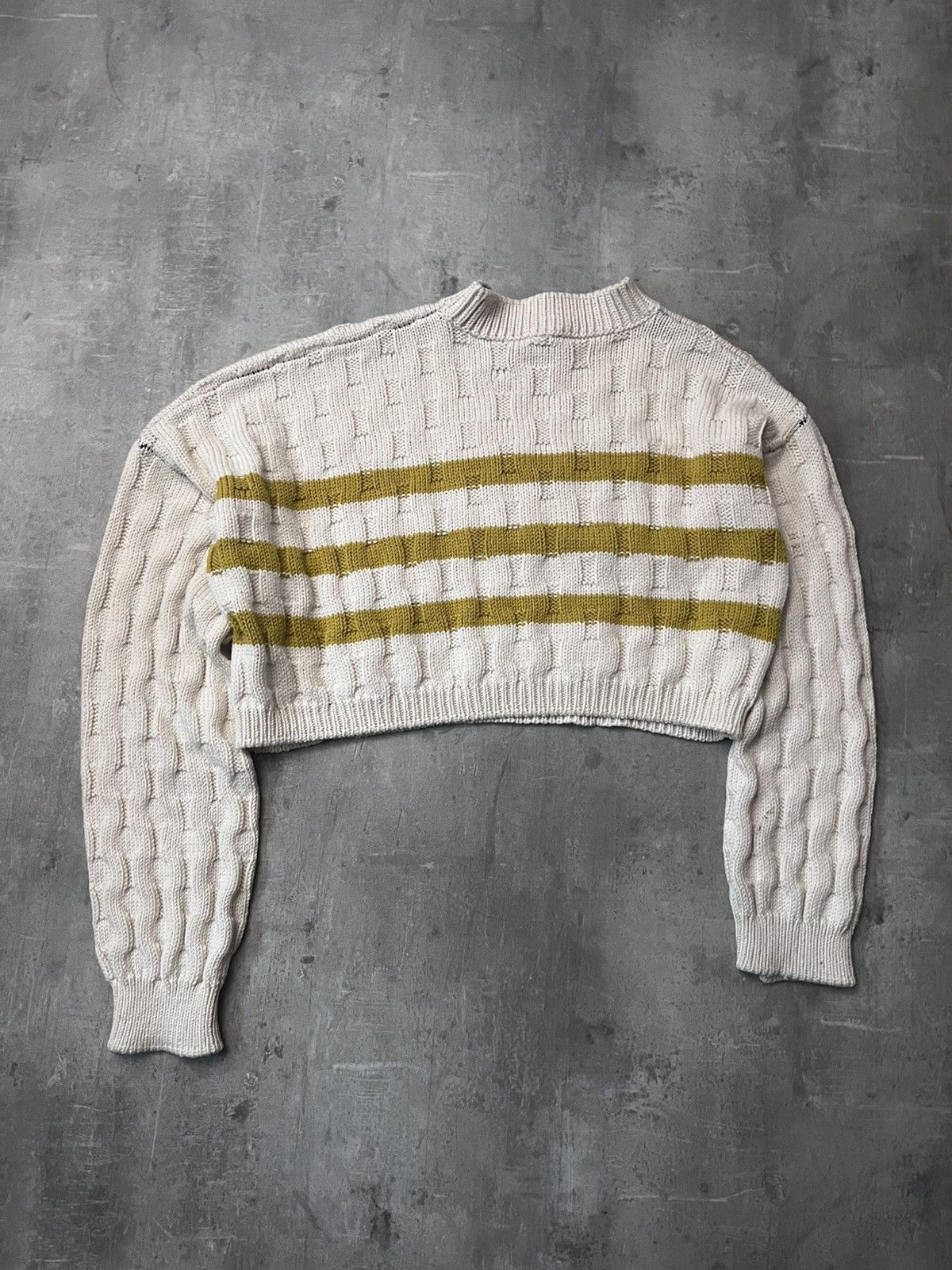 Raf Simons Raf Simons F/W 2017 Disturbed cream wool sweater Size US S / EU 44-46 / 1 - 9 Thumbnail