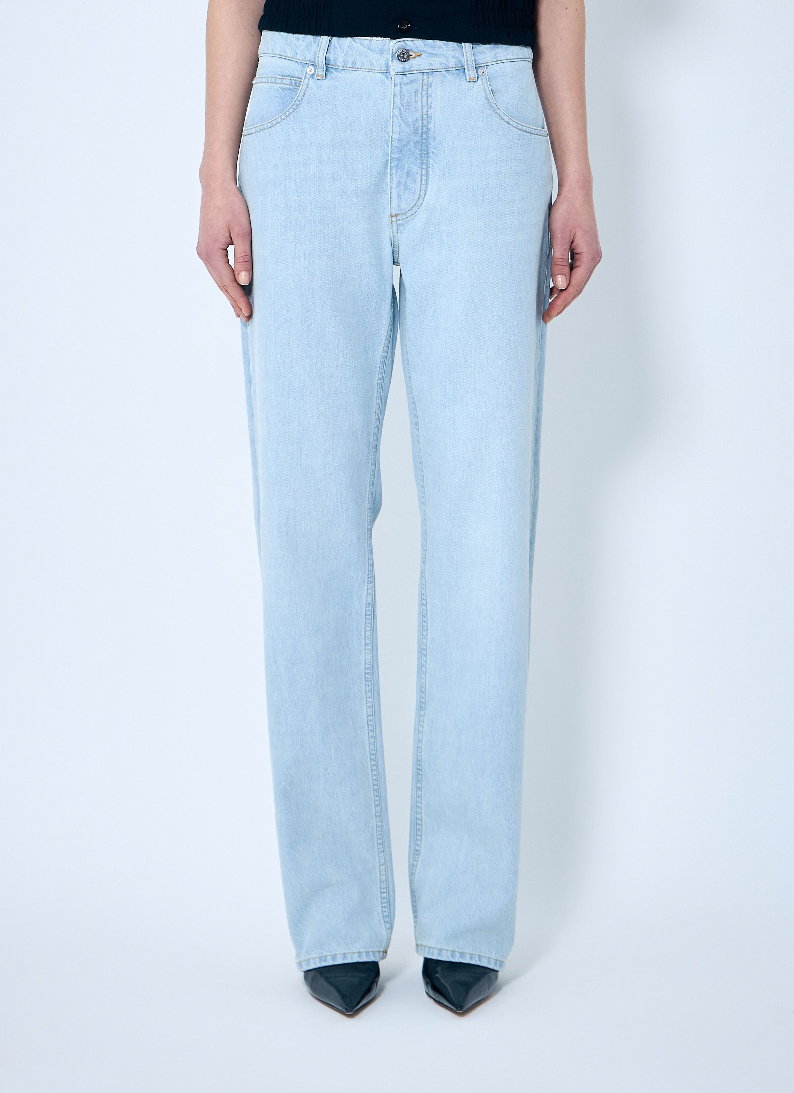 Bottega Veneta Extra Bleach Dirty Denim Jeans Size 30" / US 8 / IT 44 - 1 Thumbnail