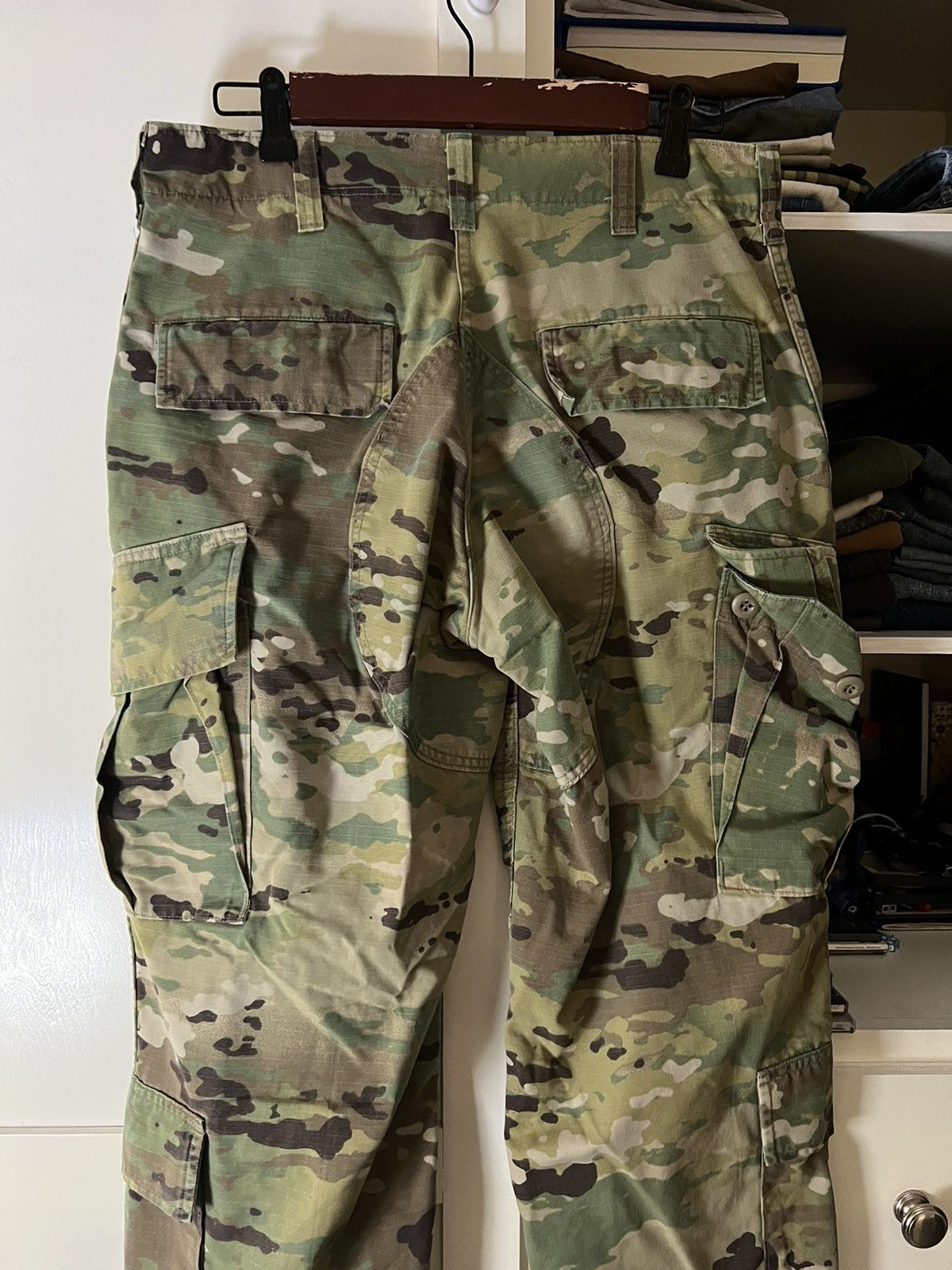 Vintage US Army Military Combat 8 Pocket Cargo Button Up Pants Size US 31 - 4 Thumbnail
