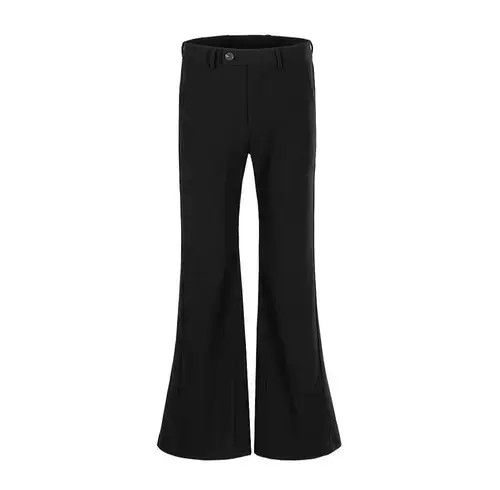 Japanese Brand × Jean Cotton Embroidery Baggy Black Flare Pants Size US 32 / EU 48 - 3 Thumbnail