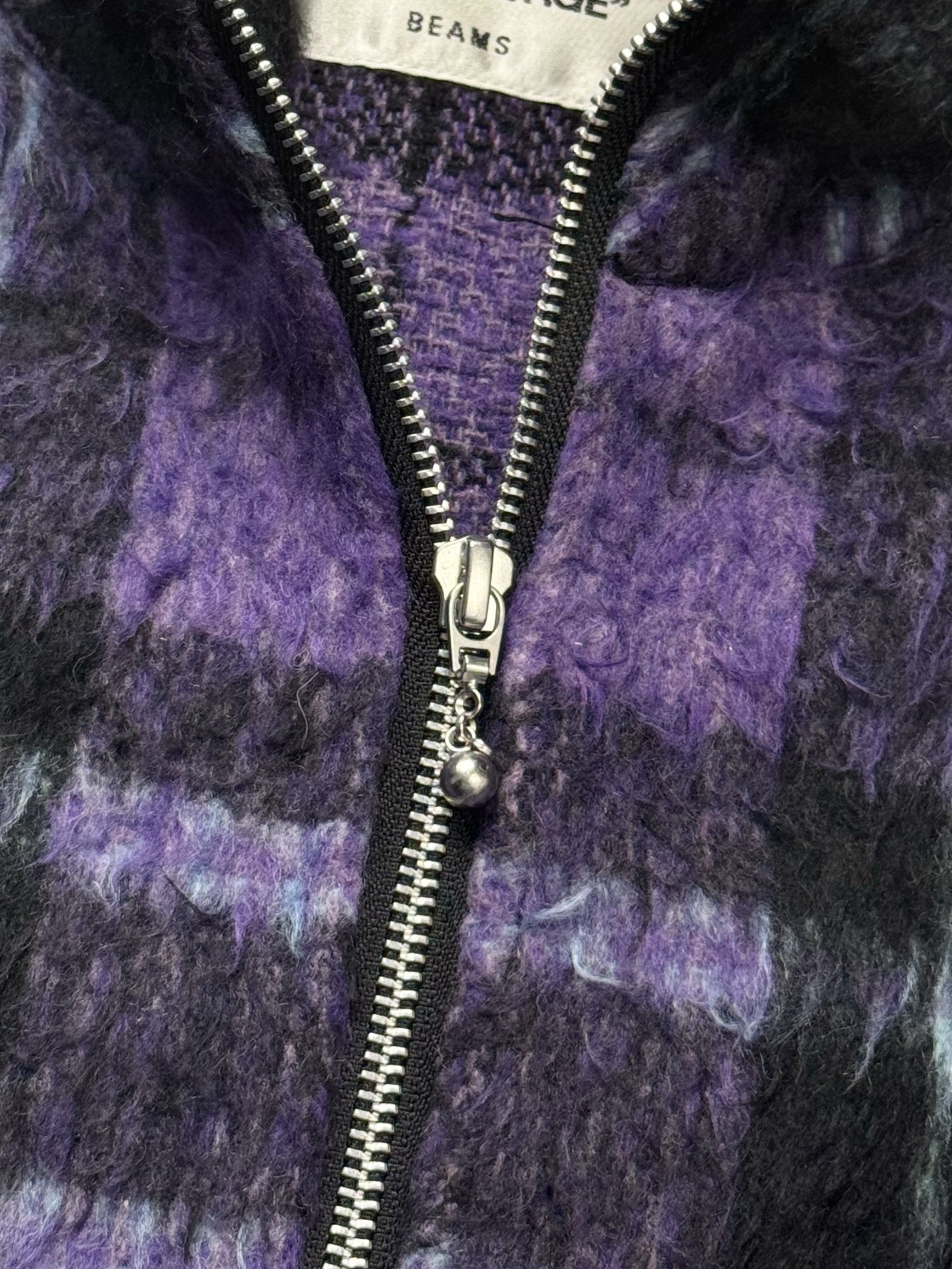 Japanese Brand UNWORN* FUTURE ARCHIVE FURRY HOODED JACKET PURPLE Size US M / EU 48-50 / 2 - 5 Thumbnail