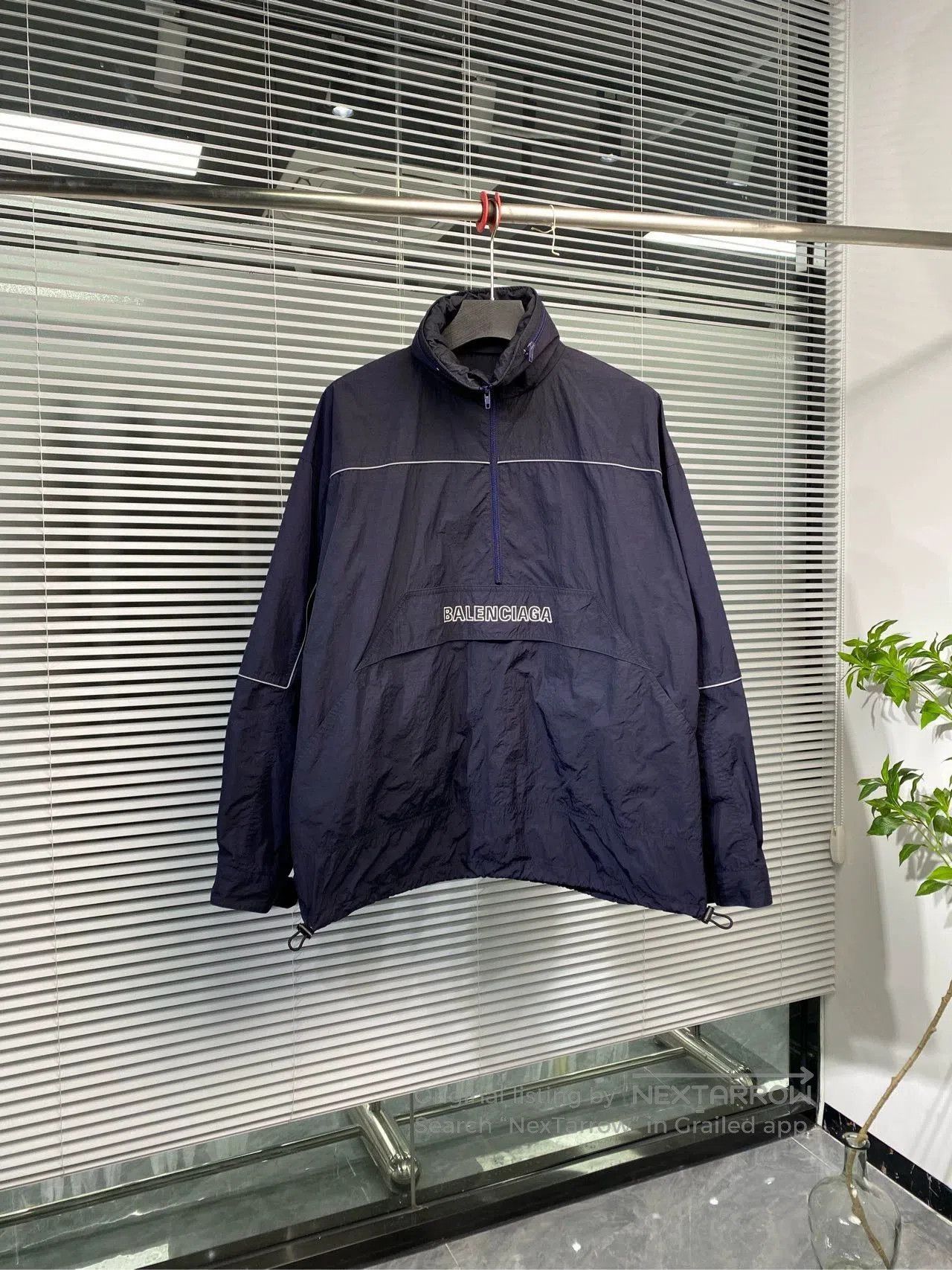 Balenciaga Balenciaga Half-Zip Logo Embroidery Jacket. Size US XL / EU 56 / 4 - 1 Thumbnail