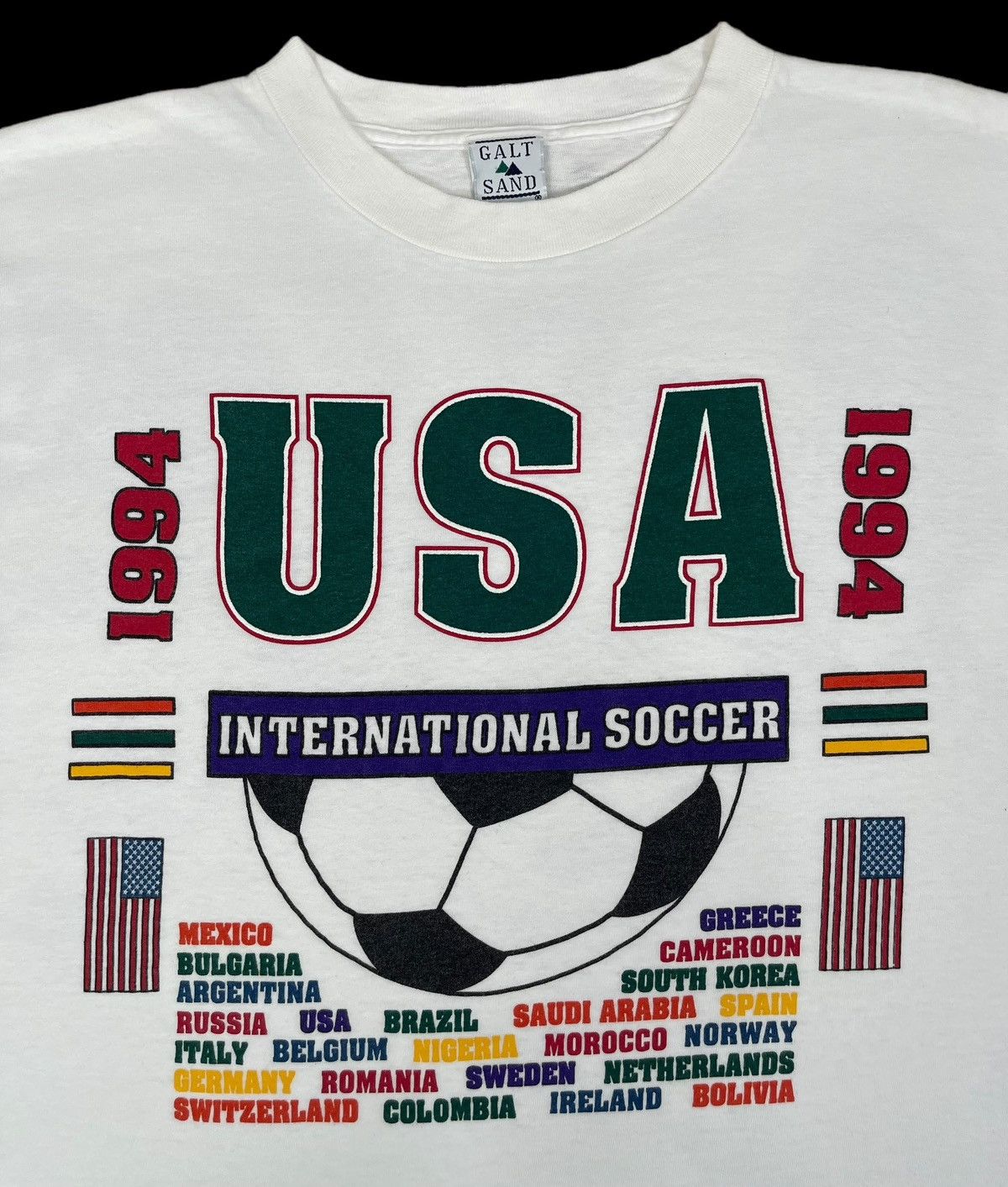 USA Olympics × Vintage 90s Vintage USA International Football tee Size US L / EU 52-54 / 3 - 2 Thumbnail