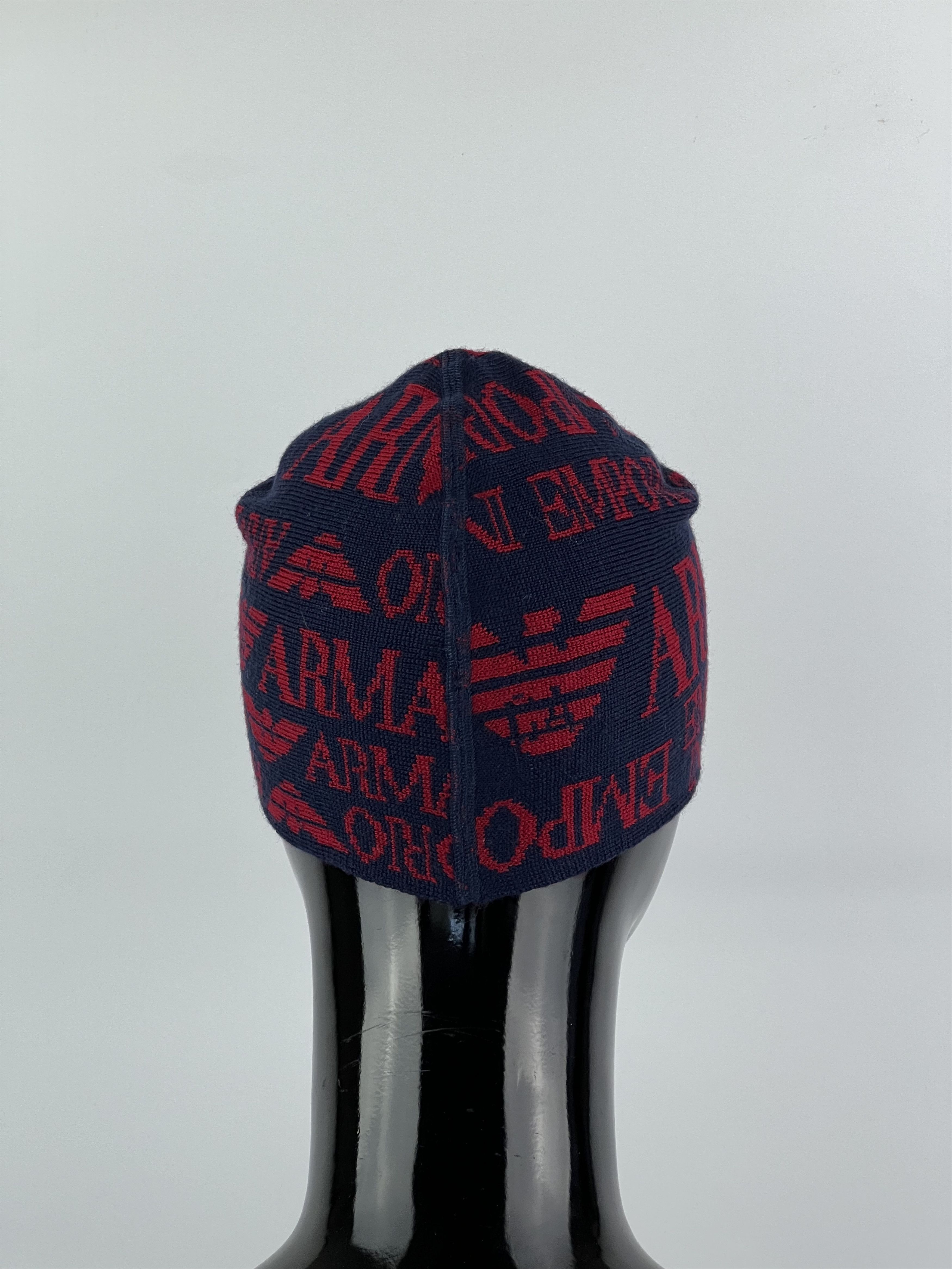 Emporio Armani Emporio Armani Wool Beanie Hat One Size Knit Logo Size ONE SIZE - 3 Thumbnail