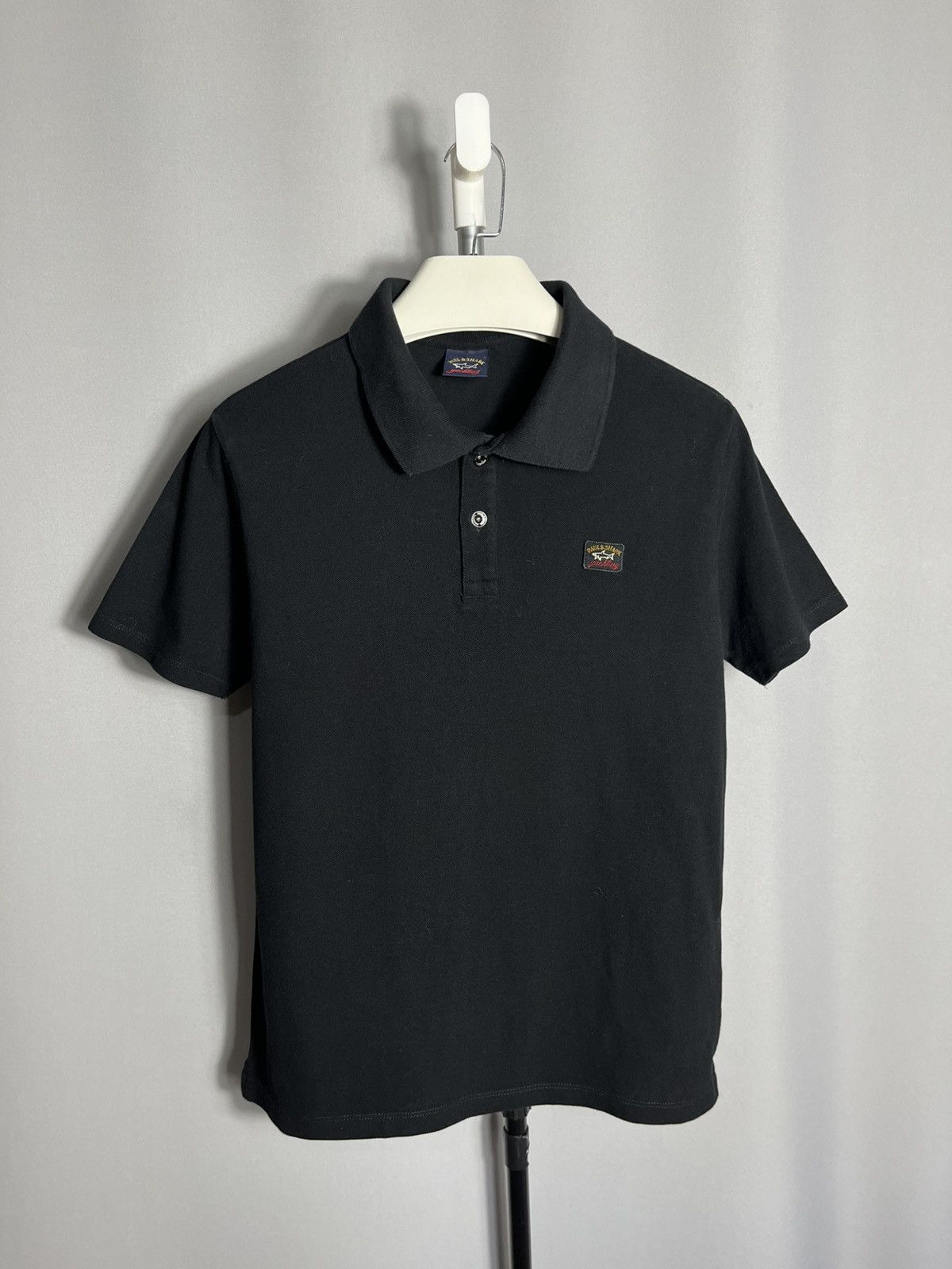 Paul & Shark PAUL AND SHARK MENS BLACK POLO SHIRT Short Sleeve Cotton Size US L / EU 52-54 / 3 - 1 Thumbnail