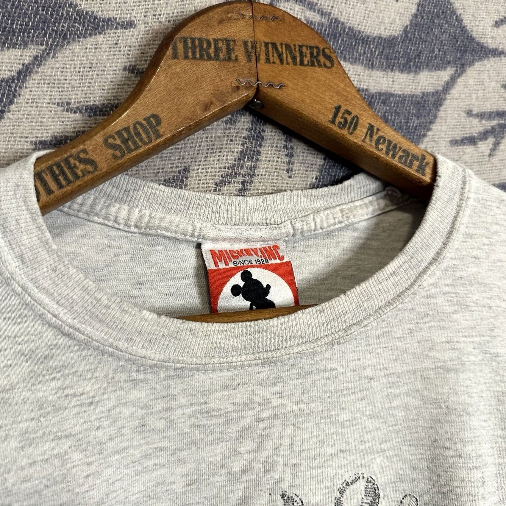 Disney VINTAGE Disney Mickey-Mouse The Original 90s Graphic Print T-Shirt Gray Large Mens Size US L / EU 52-54 / 3 - 3 Thumbnail
