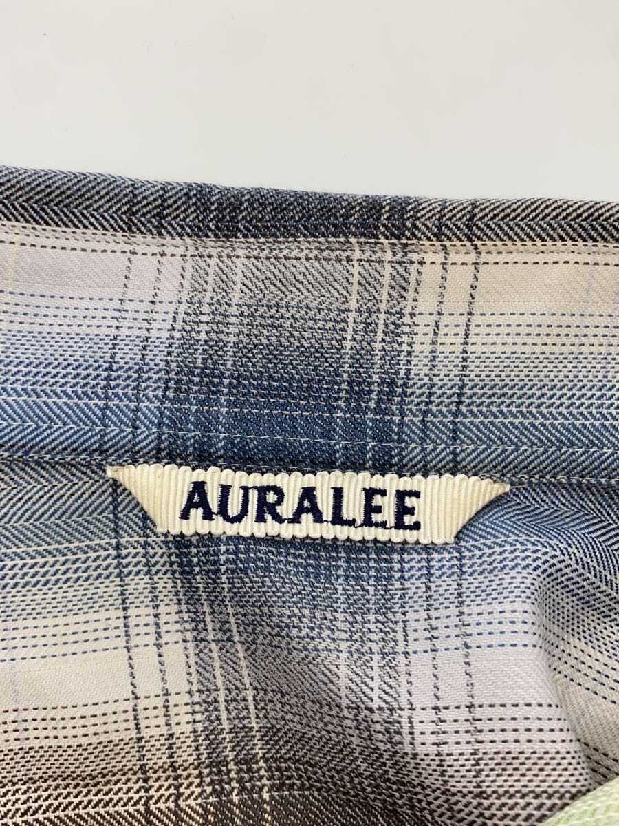 Auralee Green Super Light Wool Check Shirt 25aw Size US XL / EU 56 / 4 - 5 Thumbnail