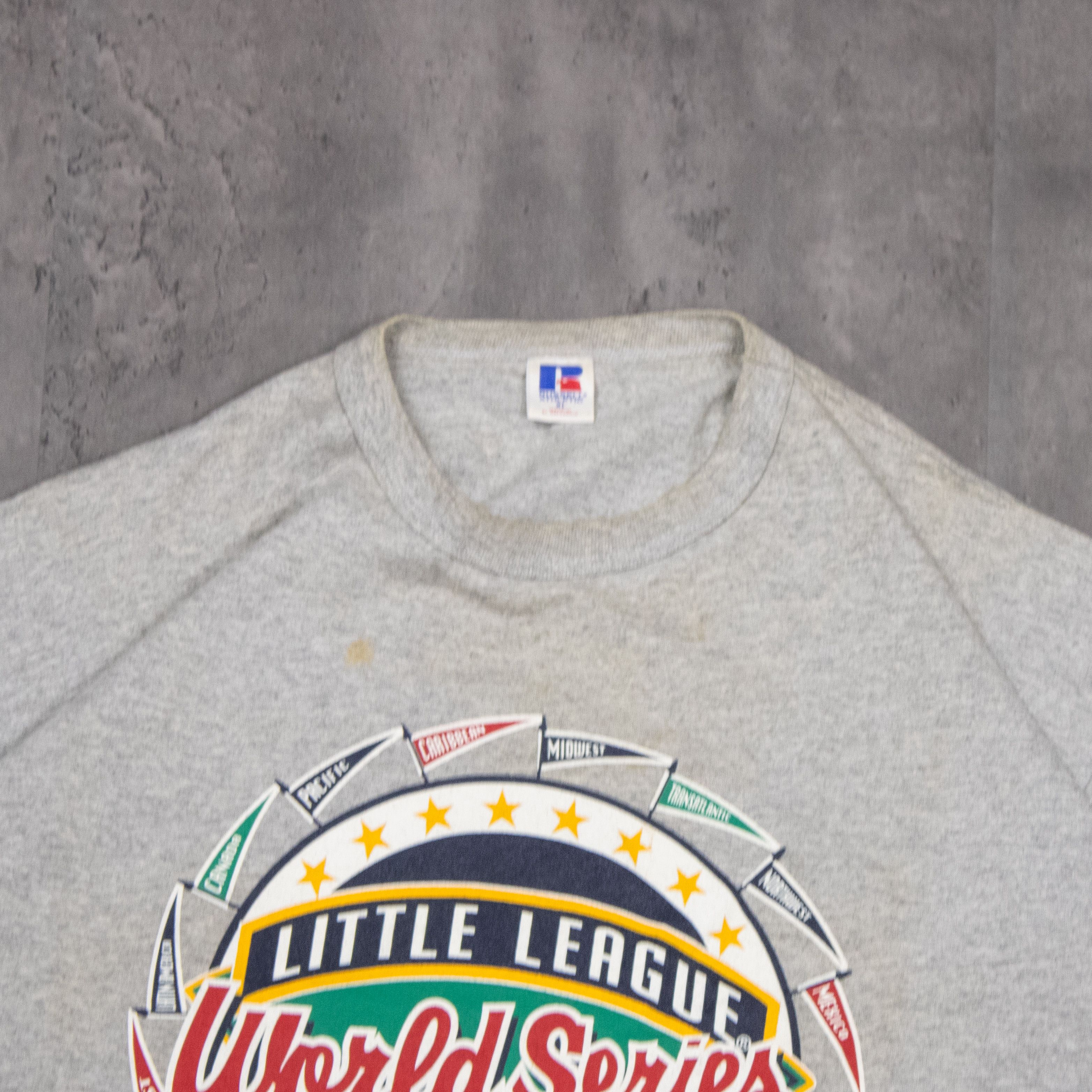 Russell Athletic Y2K 2001 00's World Series Heather Grey T-Shirt Size US XL / EU 56 / 4 - 4 Thumbnail