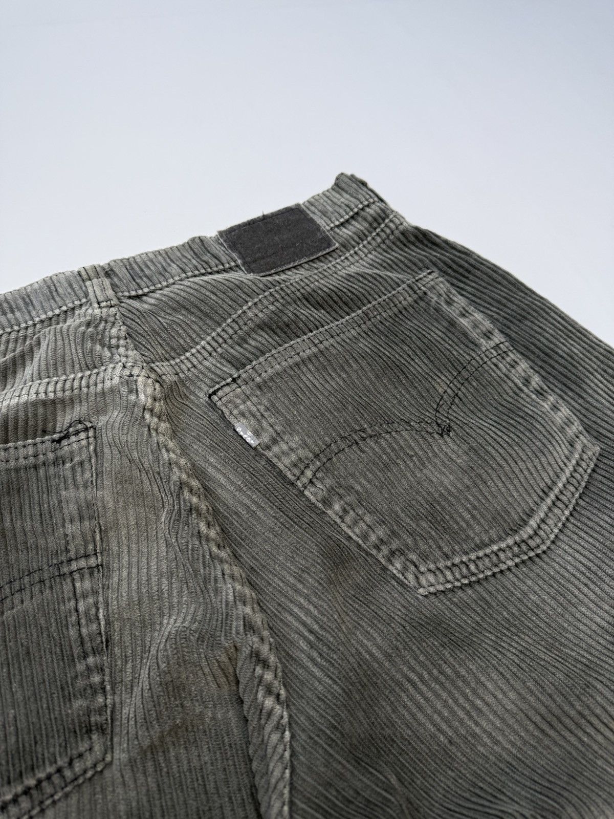 Levi's Vintage 90s Silvertab Baggy Grey Corduroy Size US 34 / EU 50 - 4 Thumbnail