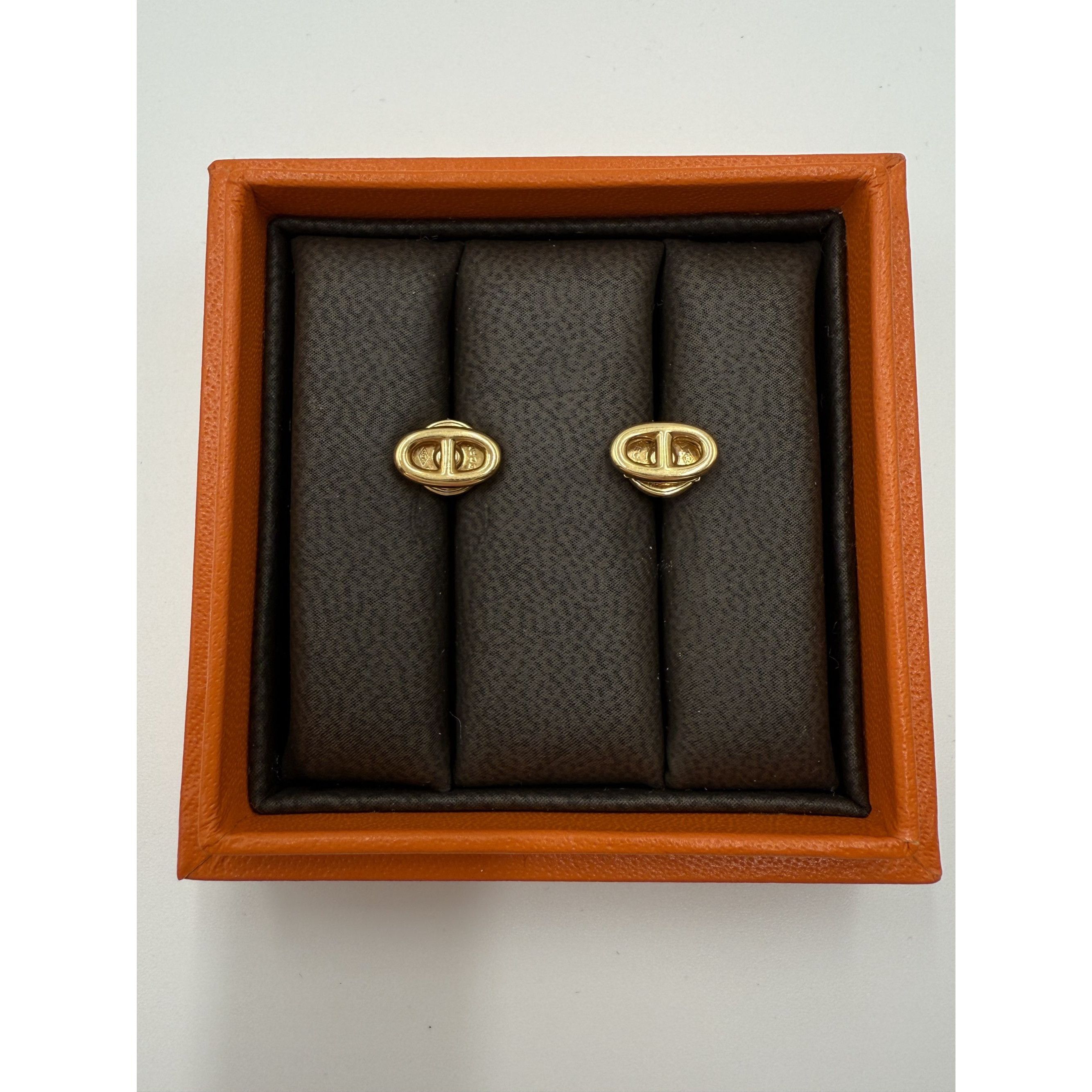 Hermes Hermès Earring Paris Pink Gold In Signature Orange Box Size ONE SIZE - 3 Thumbnail