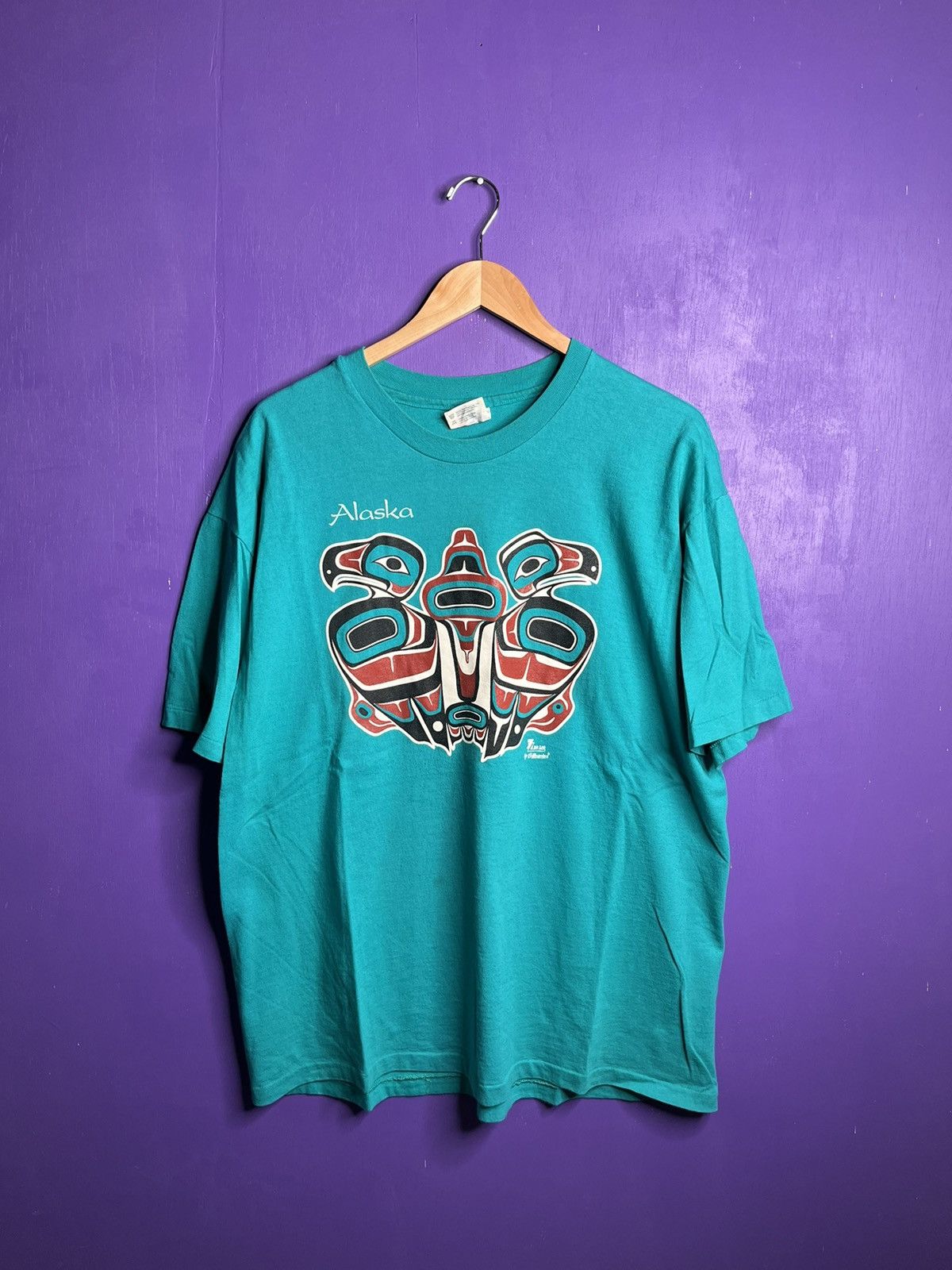 Vintage Vintage 90s Alaska dodo birds t-shirt Size US XL / EU 56 / 4 - 1 Thumbnail