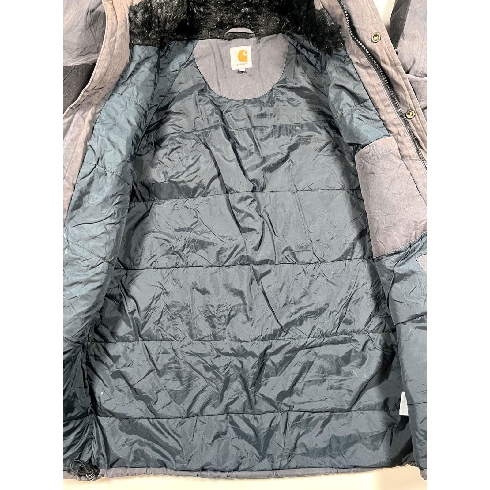 Carhartt Carhartt Coat Mens XL Gray Canvas Hooded Insulated Trapper Parka Workwear Size US XL / EU 56 / 4 - 5 Thumbnail