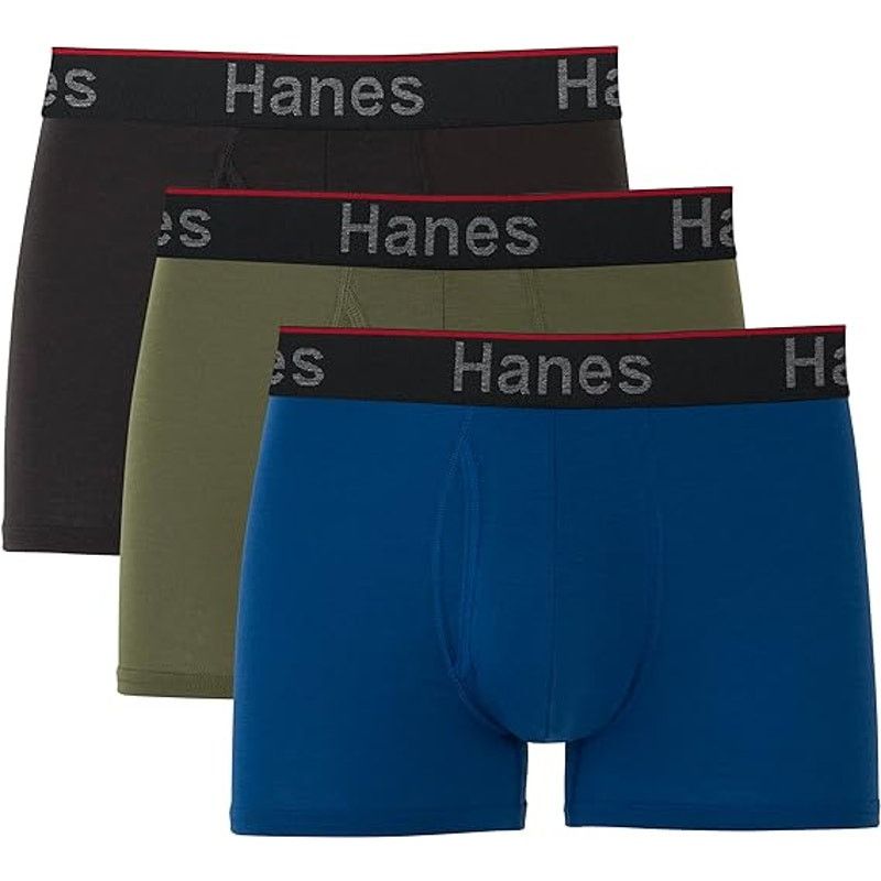 Hanes New Hanes 3 Pack Mens Medium Pouch Boxer Brief Underwear Size US M / EU 48-50 / 2 - 1 Thumbnail