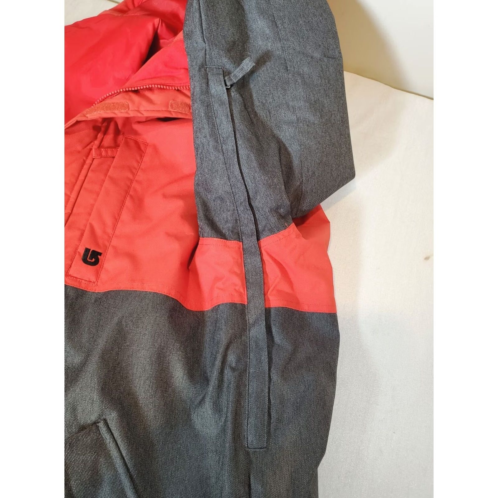 Burton Burton The White Collection TWC Greenlight Jacket DryRide Red-Orange and Gray Parka Hooded Men M Size US M / EU 48-50 / 2 - 5 Thumbnail