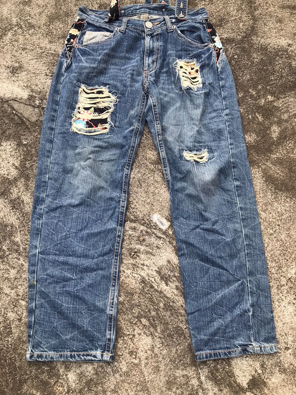 Japanese Brand Japanese Brand Jeans with Suspender Size US 31 - 3 Thumbnail