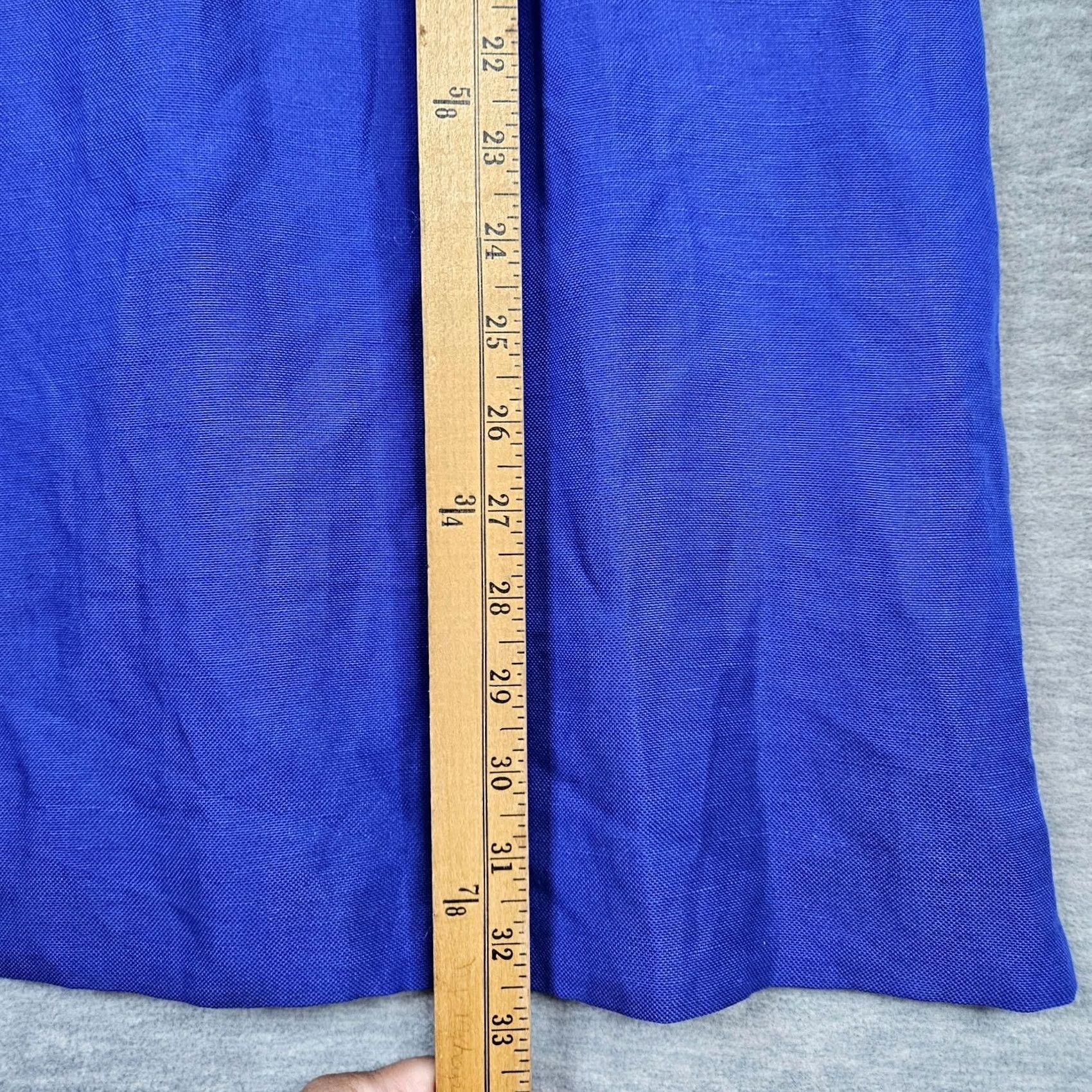 J.Crew J.CREW Collection Women's Blue Ruffle Shoulder V-neck Petite Dress Size 6 NEW Size M / US 6-8 / IT 42-44 - 6 Thumbnail