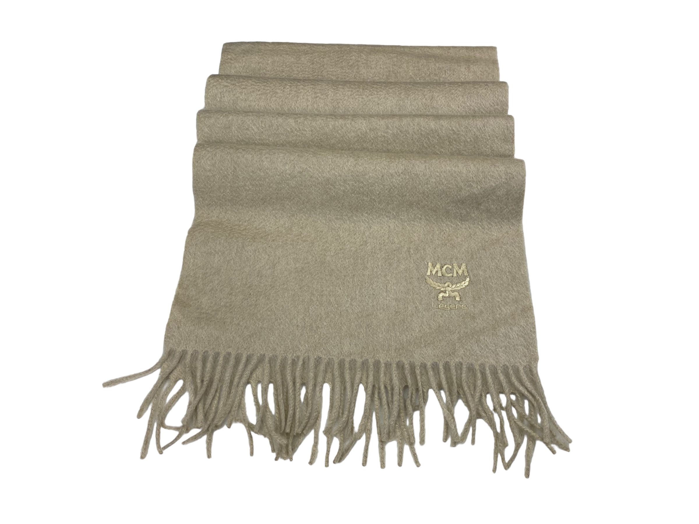 MCM × Vintage MCM Legere scarf Embroidery Wool Vintage Scarves Size ONE SIZE - 5 Thumbnail