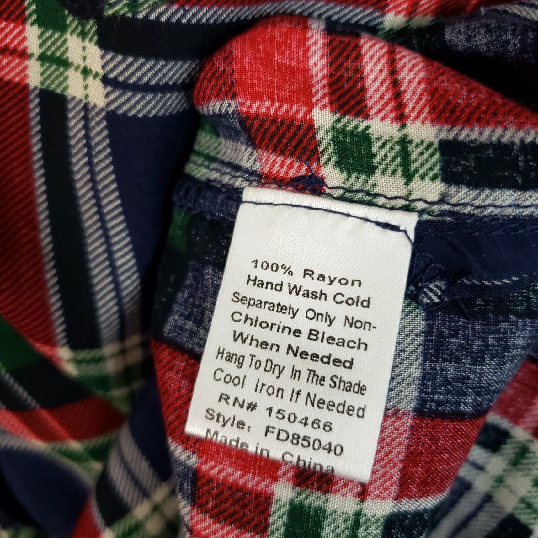 Other Market & Spruce Womens Popover Top XS Blue Plaid 3/4 Size XS / US 0-2 / IT 36-38 - 4 Thumbnail
