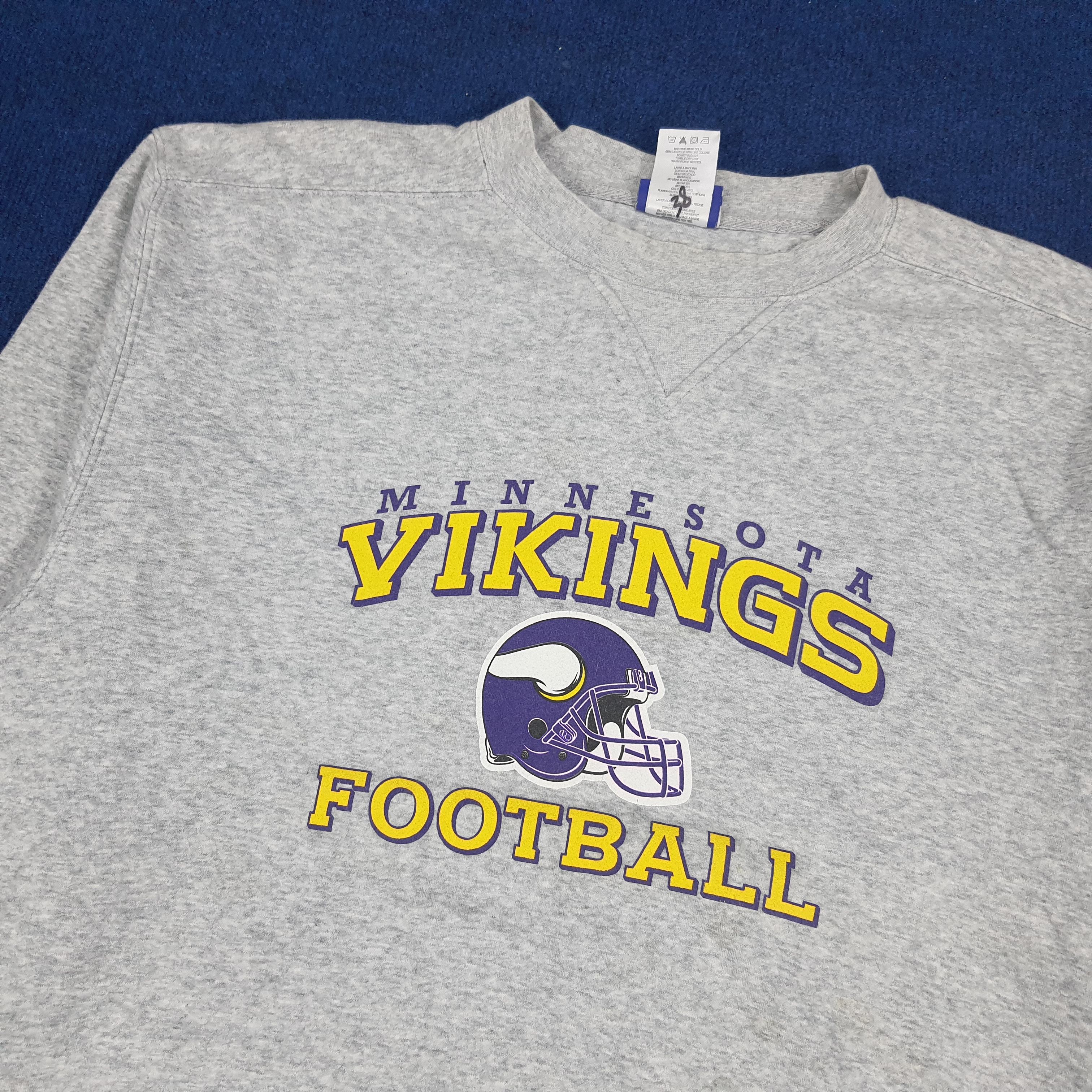 NFL × Vintage Vintage NFL Minnesota Vikings Football Team Sweatshirts Size US XL / EU 56 / 4 - 2 Thumbnail